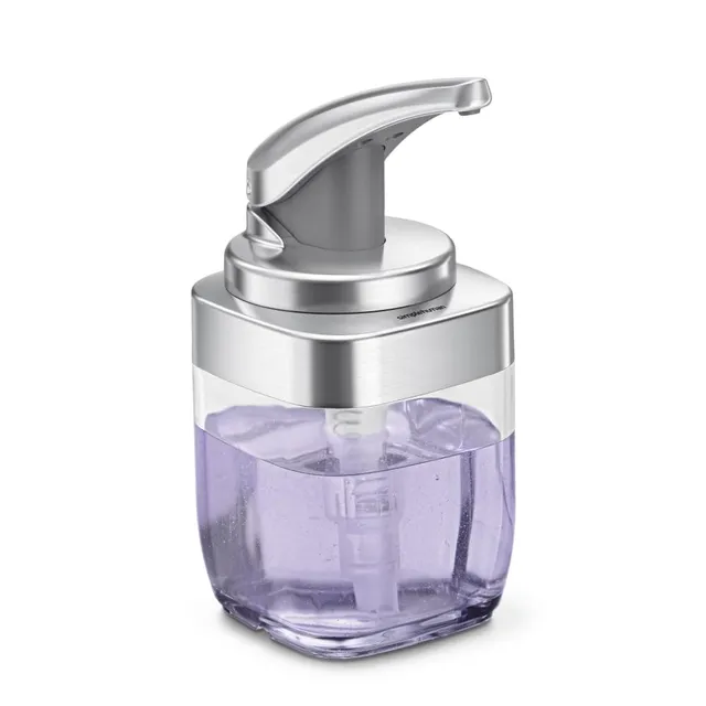 simplehuman-puls-spender-444-ml-geb-rstetes-nickel-seifenspender image 1