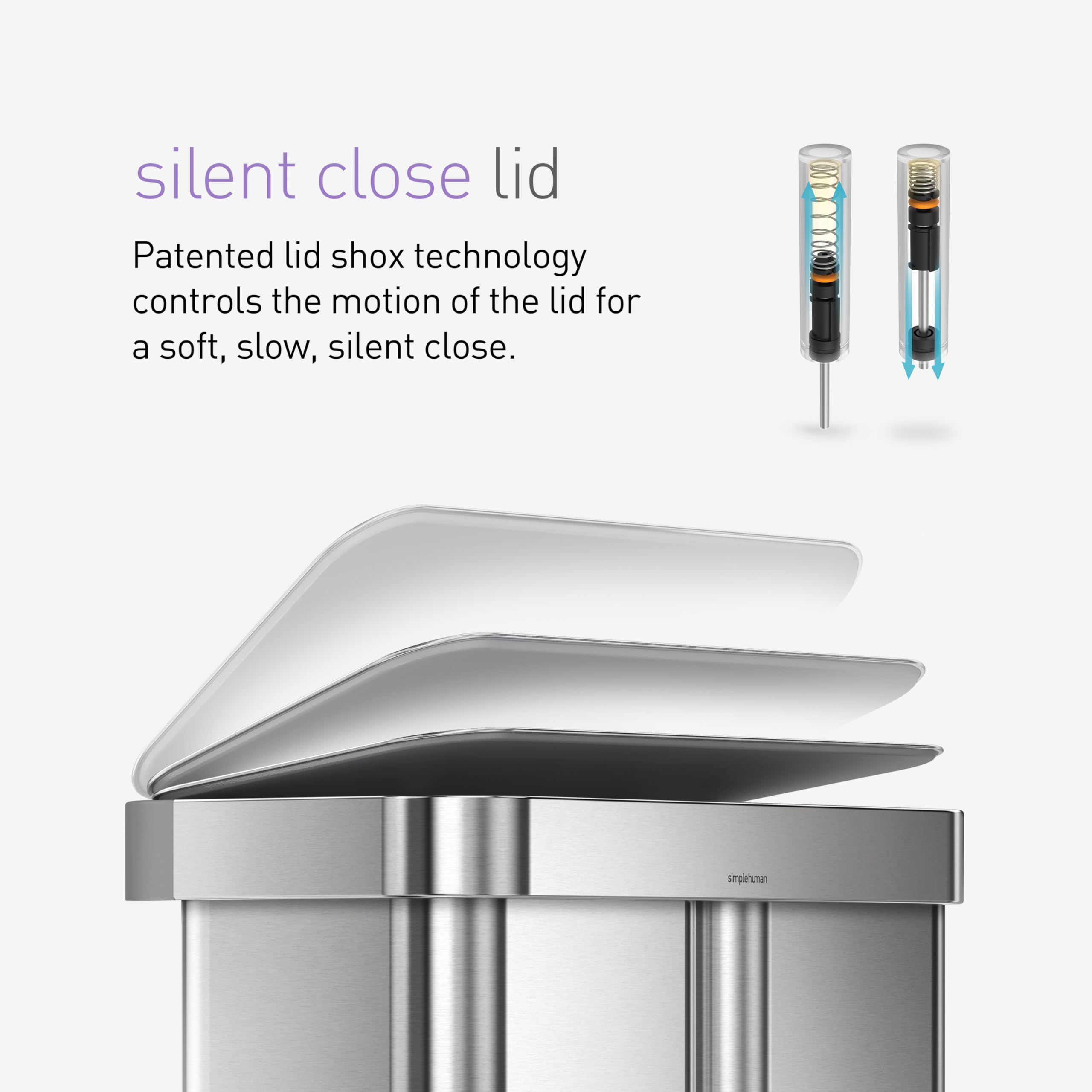 simplehuman-cw2025-treteimer-58l-edelstahl-doppelfach image 3