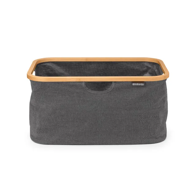 brabantia-w-schekorb-40l-faltbar-pepper-black-bambus-w-schesammler image 1