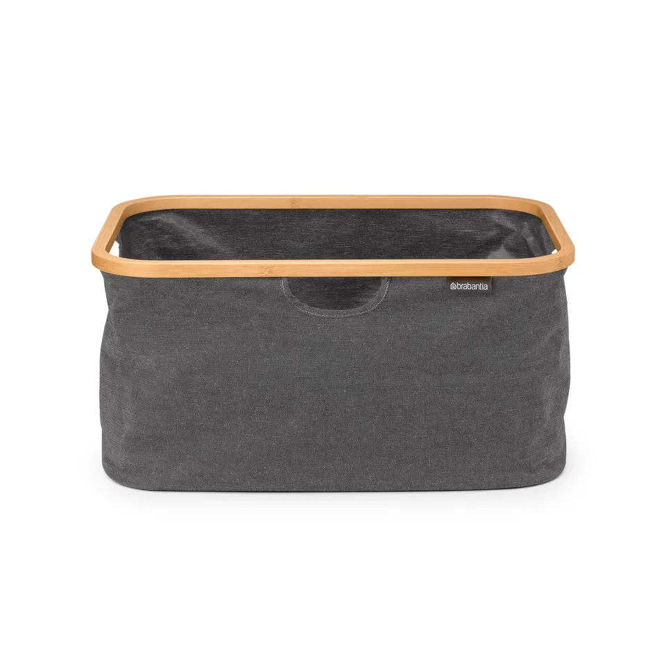 brabantia-w-schekorb-40l-faltbar-pepper-black-bambus-w-schesammler image 1