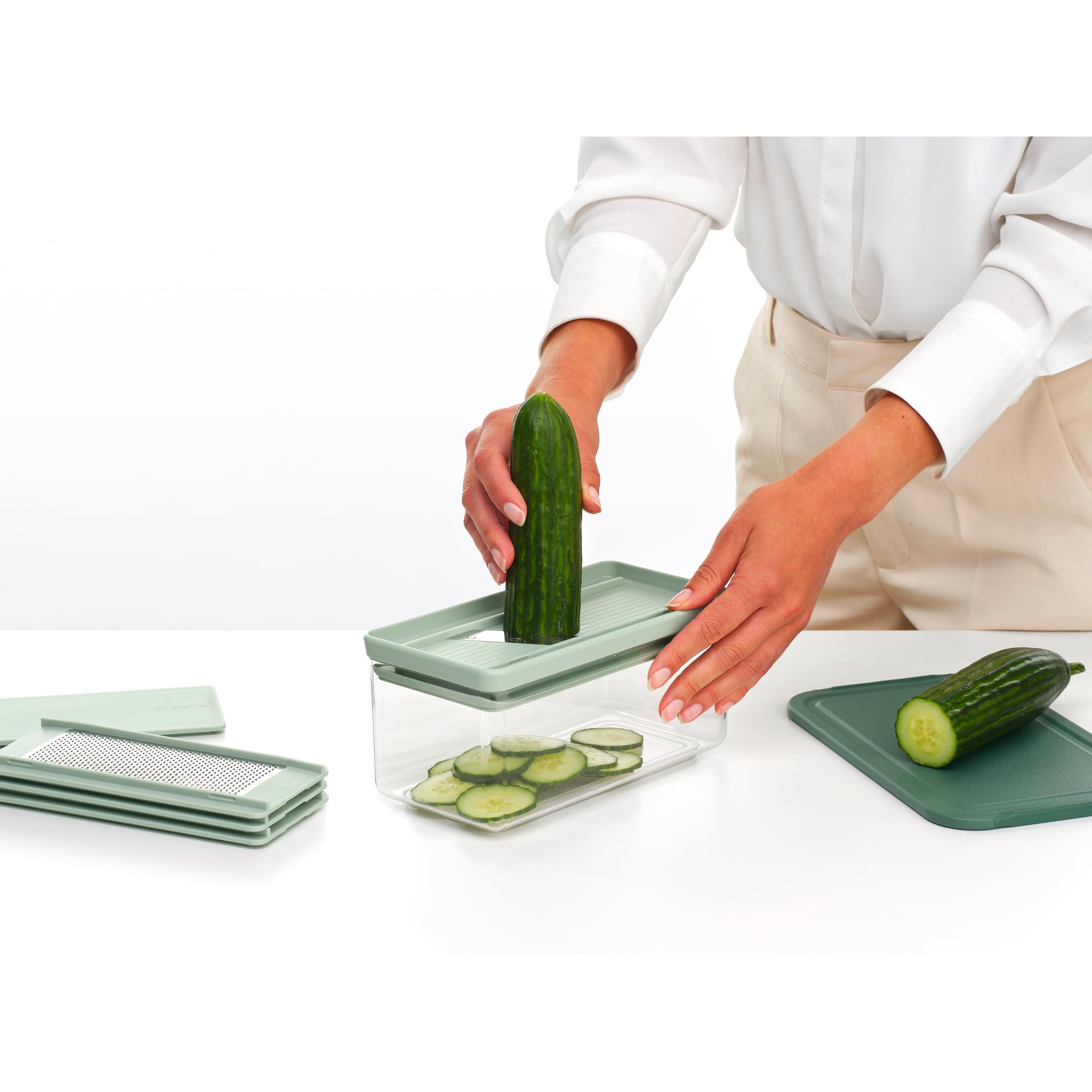 brabantia-tasty-hobel-und-reibe-set-jade-green-4-klingen image 6