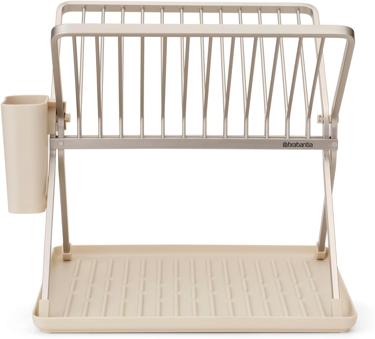 brabantia-sinkside-geschirrabtropfgestell-faltbar-soft-beige-13-teller image 2