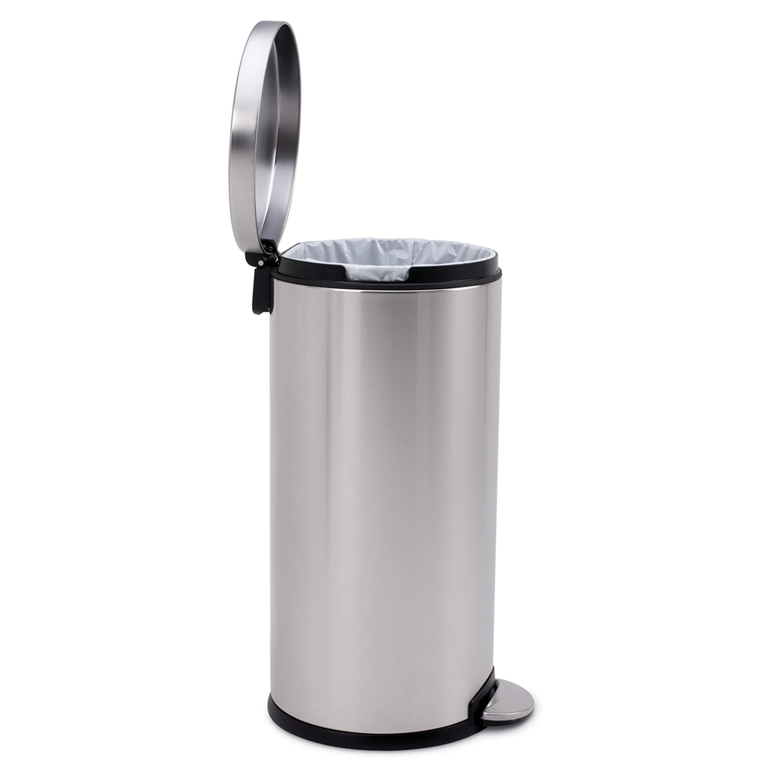 simplehuman-cw1810-treteimer-30l-edelstahl-rund-leise image 4