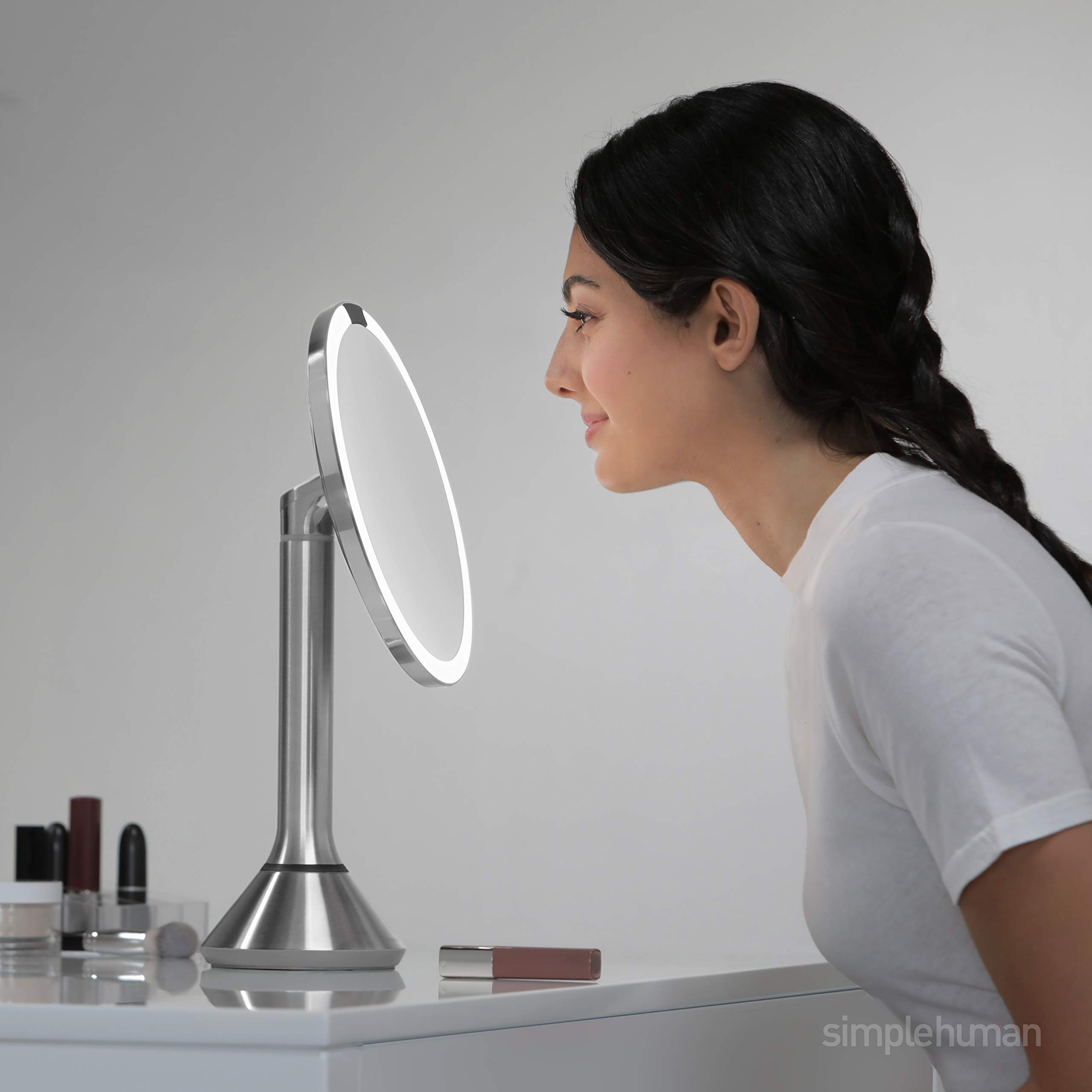 simplehuman-sensorspiegel-20-cm-5fach-touch-edelstahl image 2