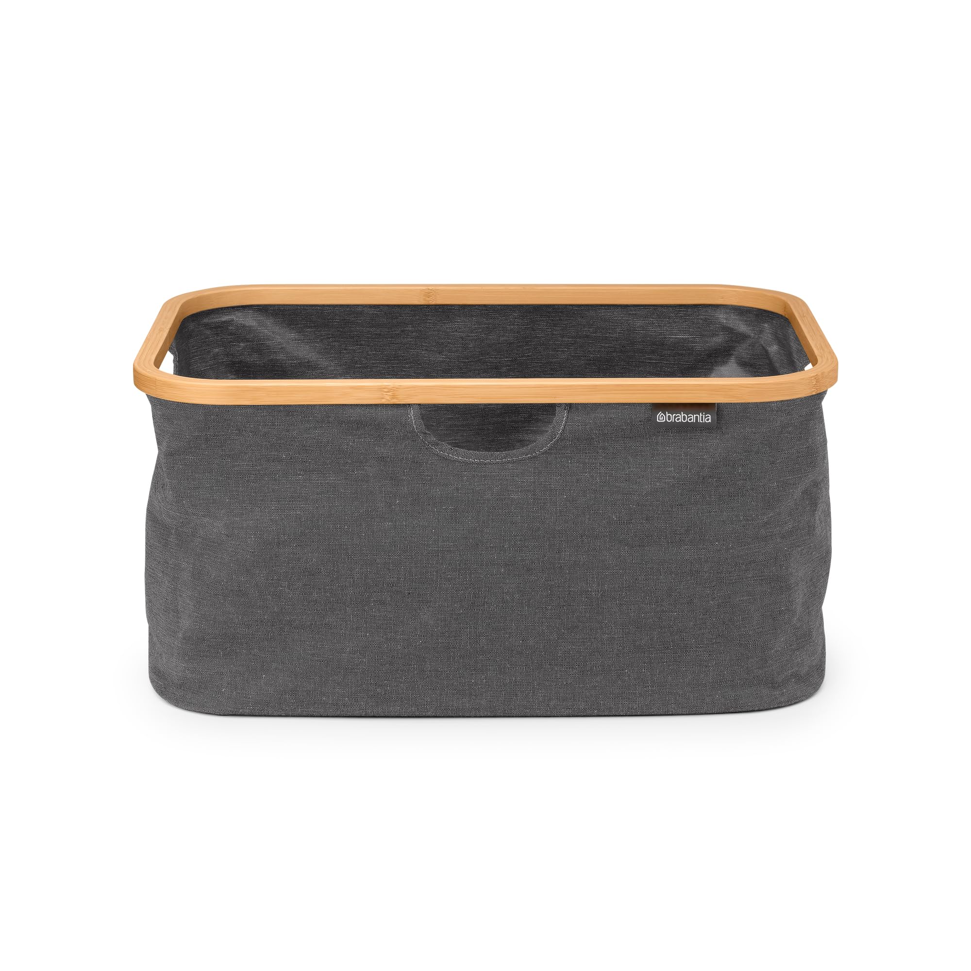 brabantia-w-schekorb-40l-faltbar-pepper-black-bambus-w-schesammler image 1