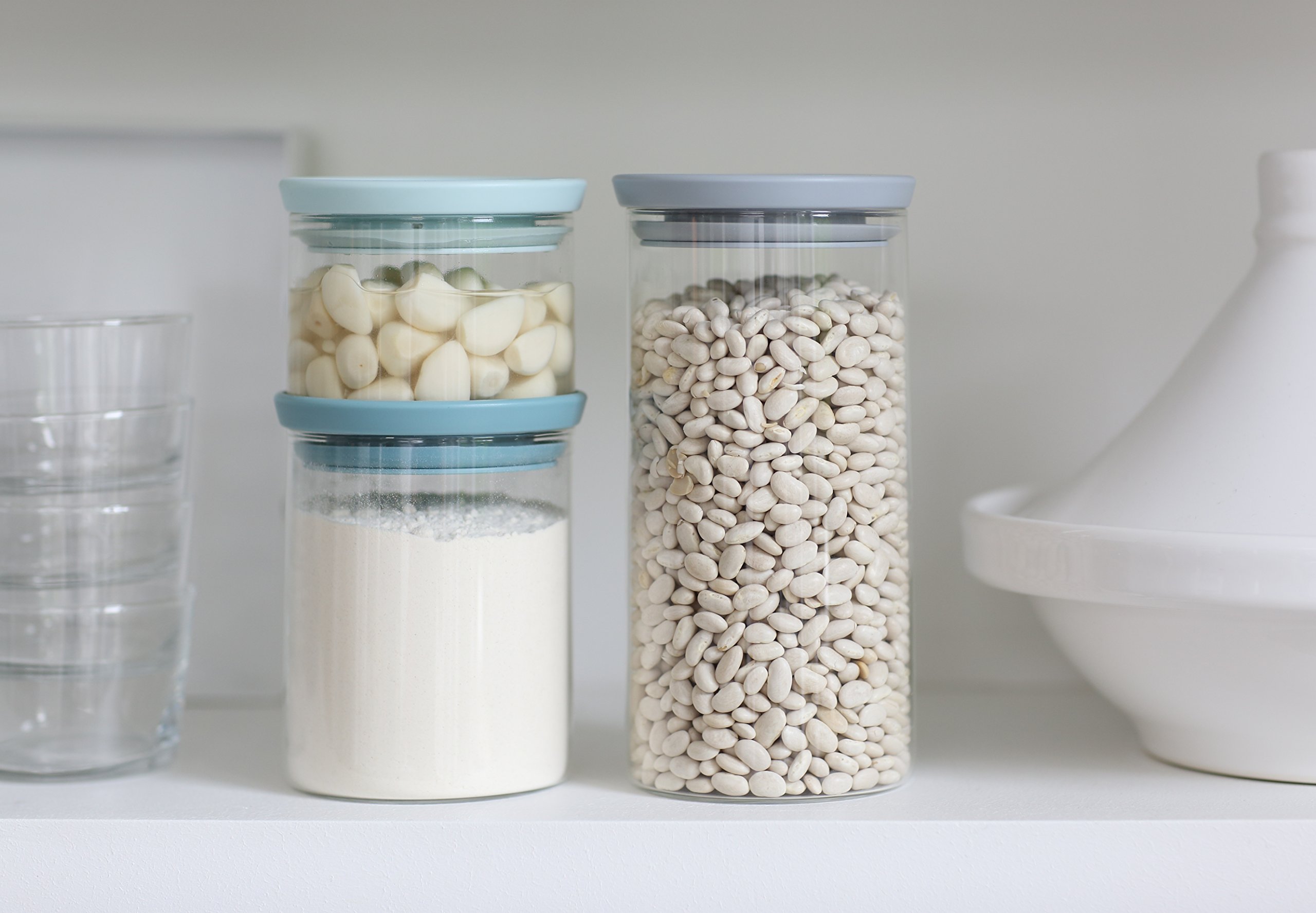 brabantia-glasbeh-lter-3er-set-mit-deckel-grau-mint-stapelbar image 4