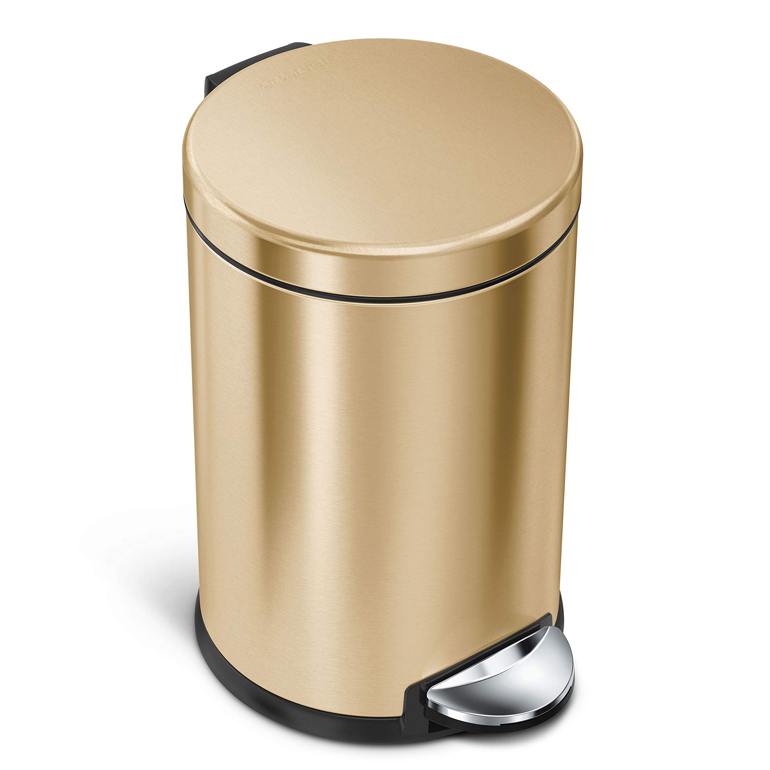 simplehuman-treteimer-cw1852cb-4-5l-edelstahl-rund image 7