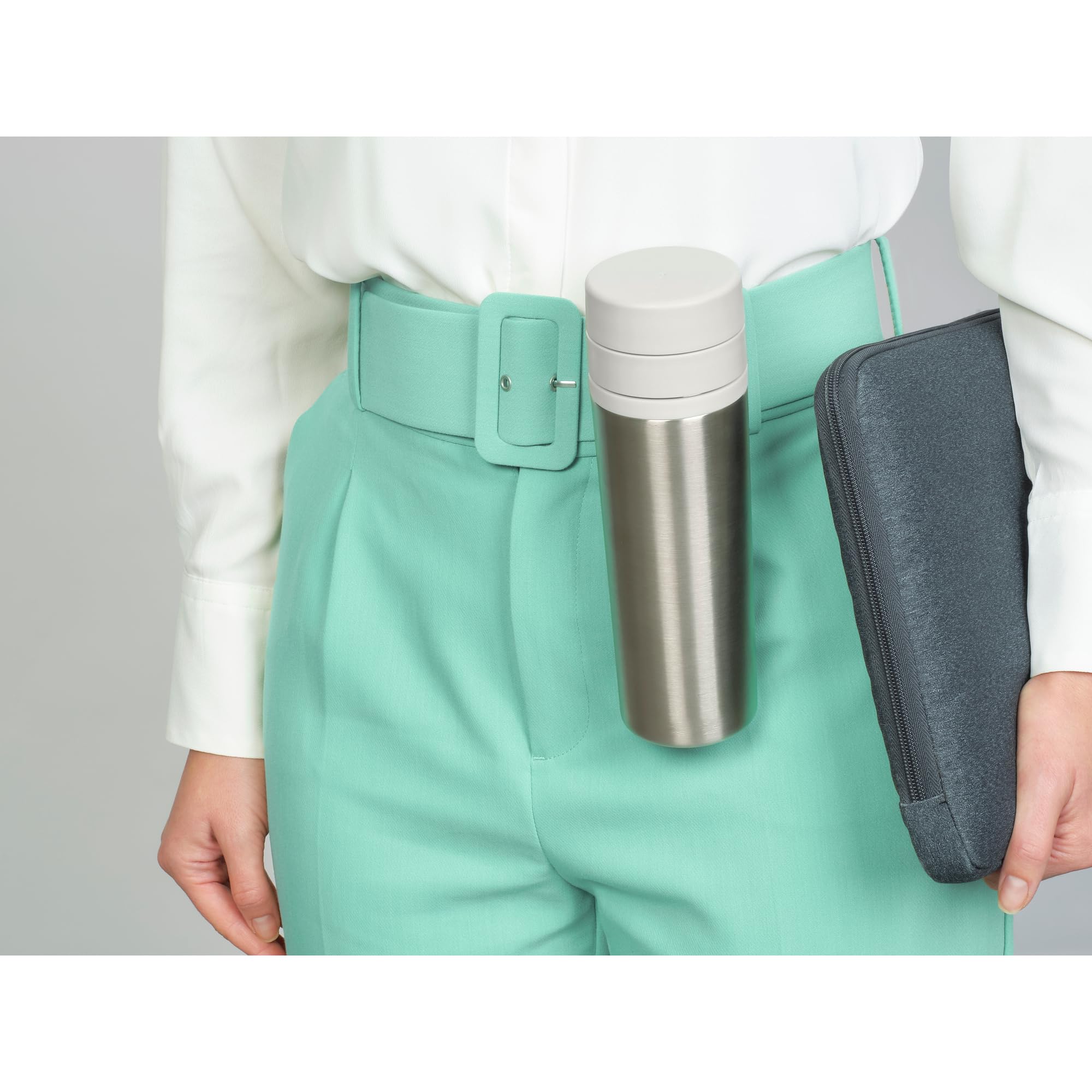 brabantia-make-take-thermoflasche-0-5-l-hellgrau-mit-clip image 8