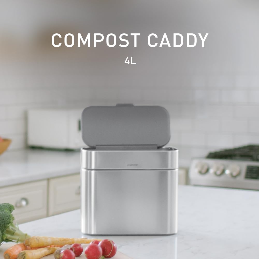 simplehuman-cw1645-kompost-caddy-4l-edelstahl-k-che image 2