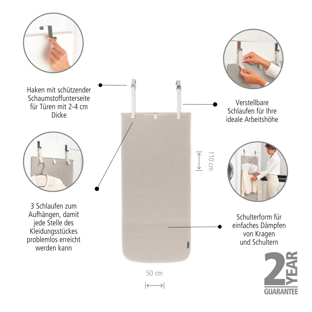 brabantia-t-rdampfdecke-110x50-cm-grau-hitzebest-ndig image 2