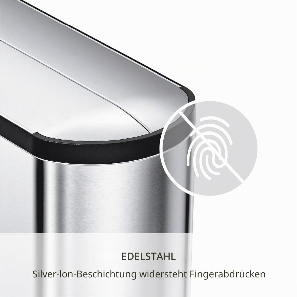simplehuman-cw1899-treteimer-10-l-schmetterling-edelstahl image 6
