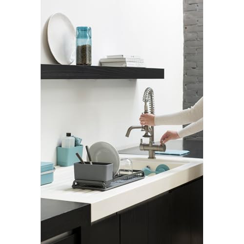 brabantia-geschirrtrockner-l-38-5x49-abtropfgestell-dunkelgrau-teller image 7