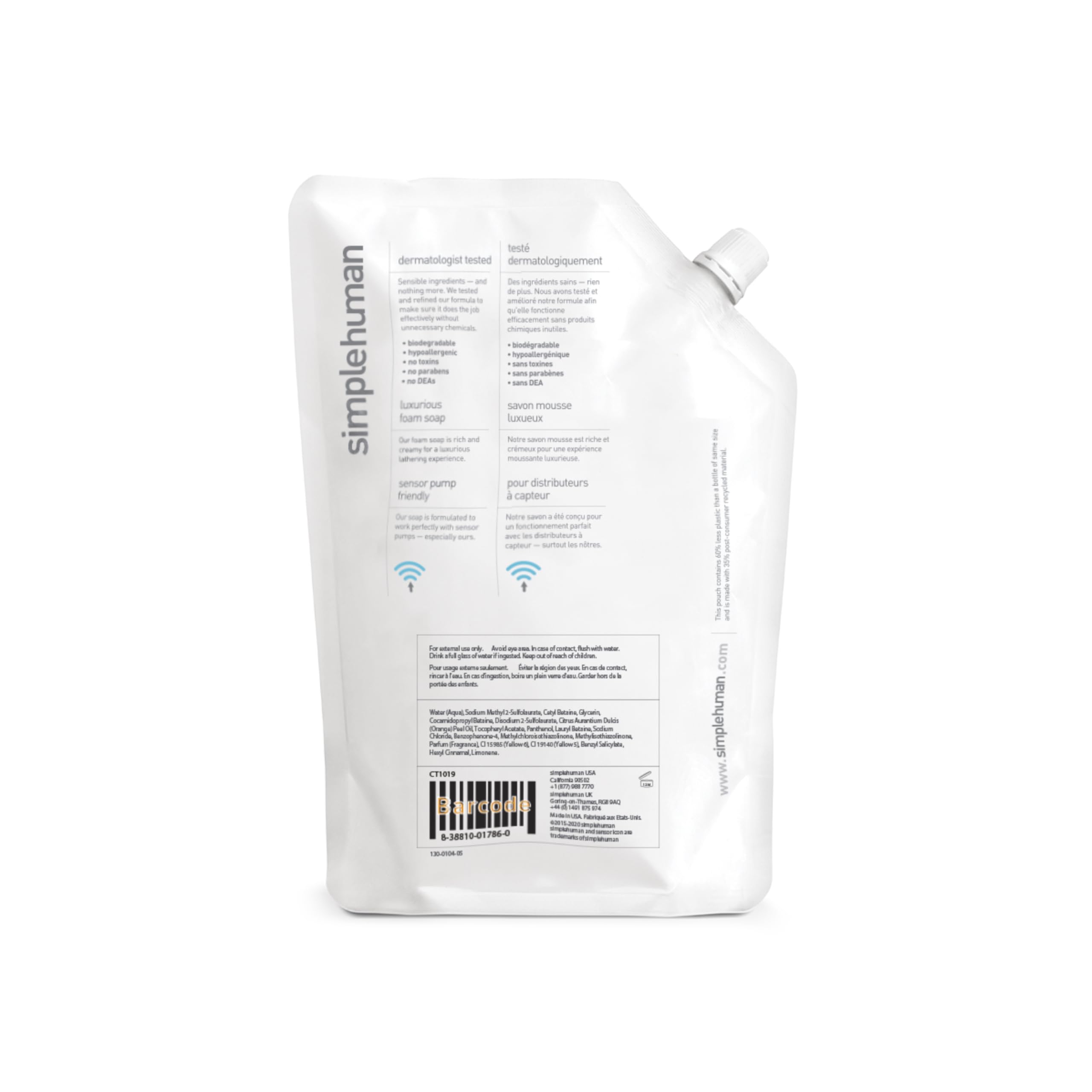 simplehuman-handseife-mandarine-1-l-fl-ssigseife-sulfatfrei image 2