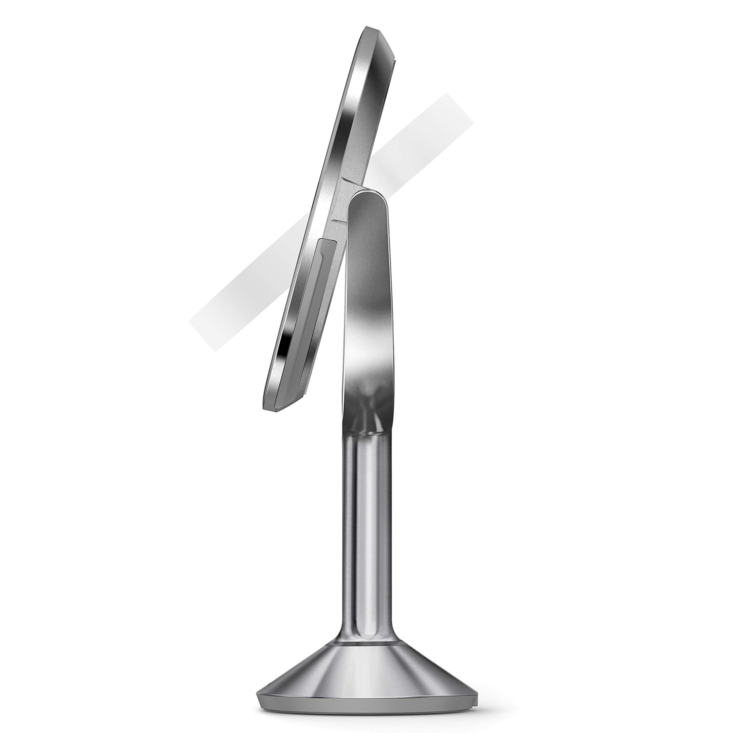 simplehuman-sensorspiegel-trio-20-cm-edelstahl-1x-5x-10x image 4