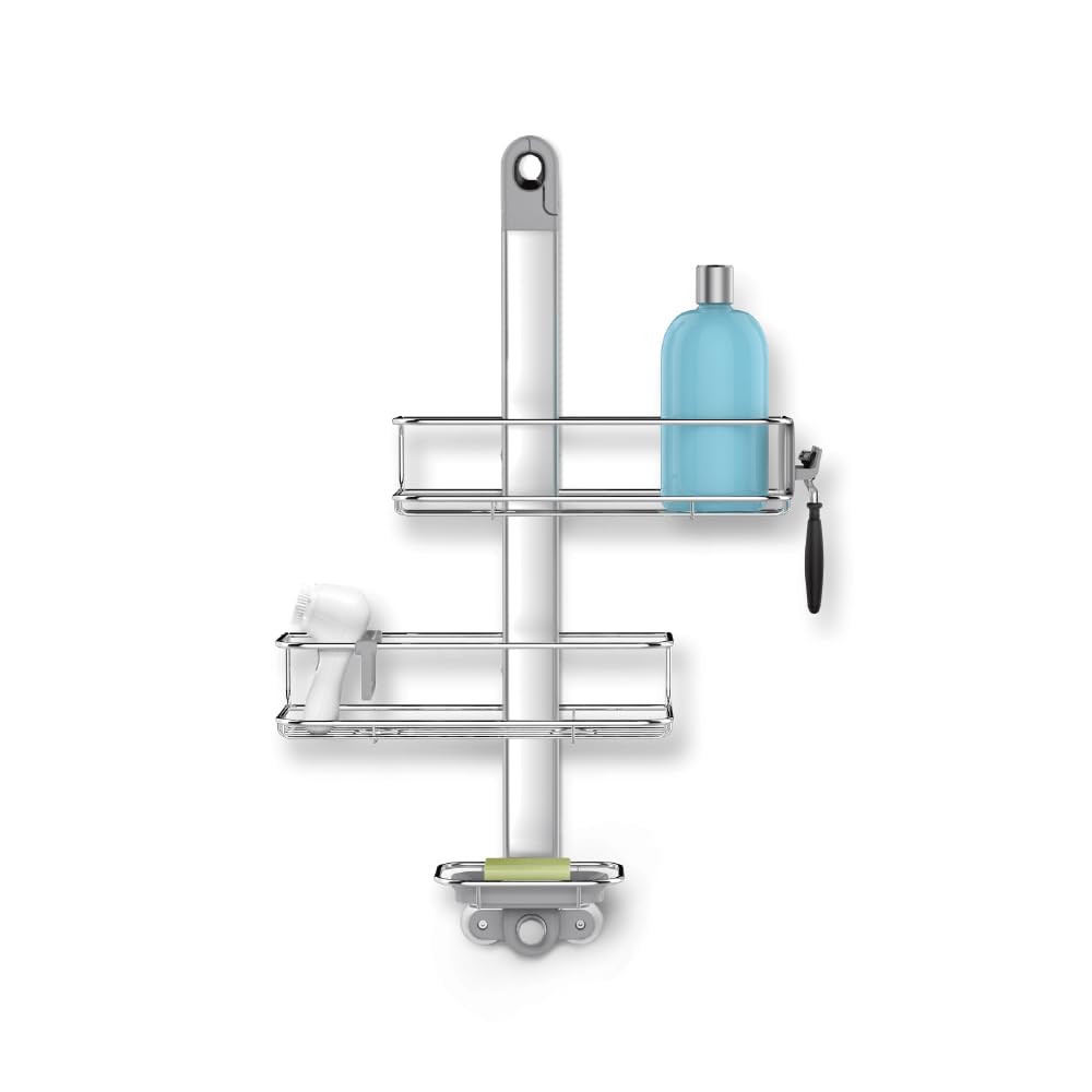 simplehuman-bt1101-duschcaddy-t-rhaken-edelstahl-silber image 8