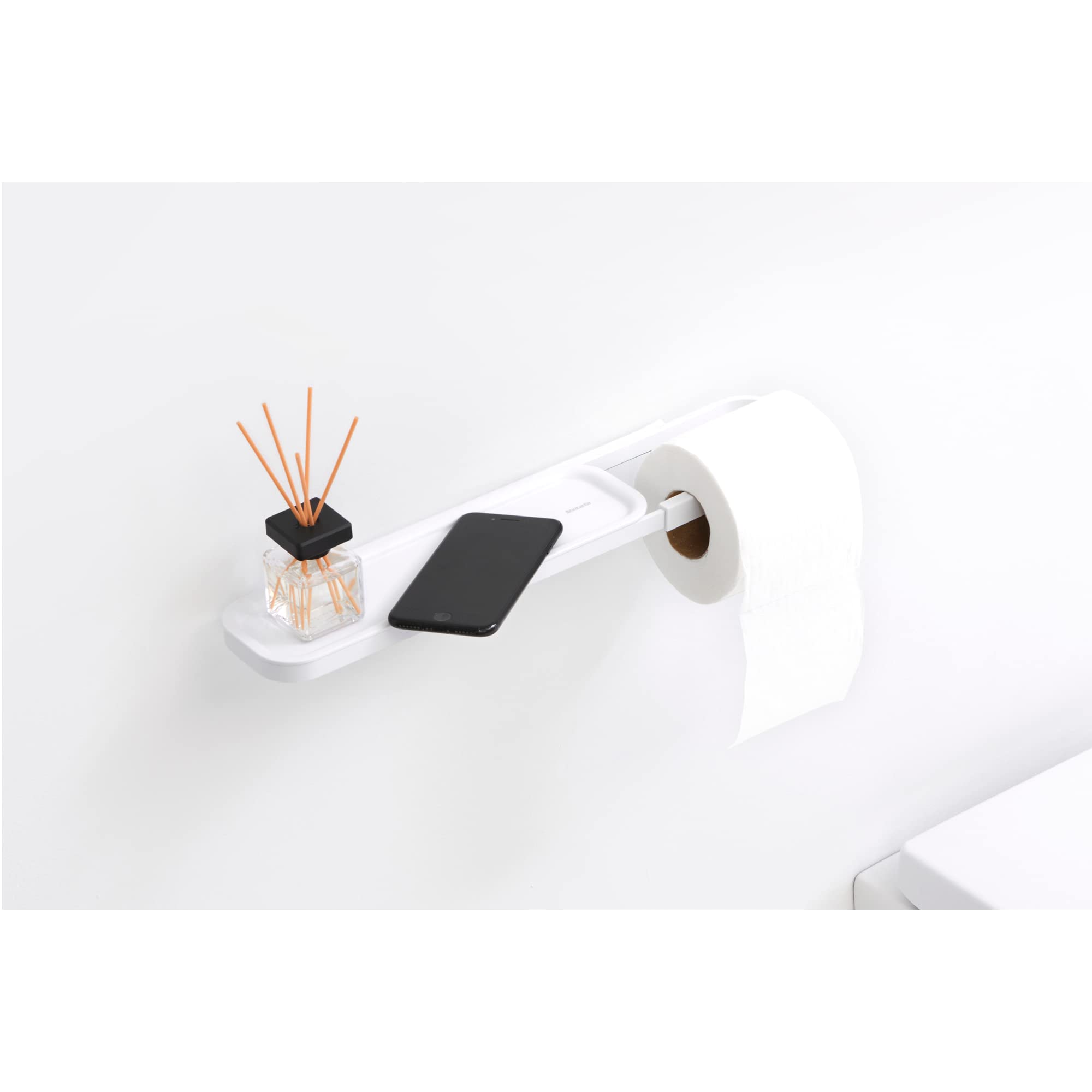 brabantia-mindset-toilettenpapierhalter-wei-mit-ablage-wand image 7