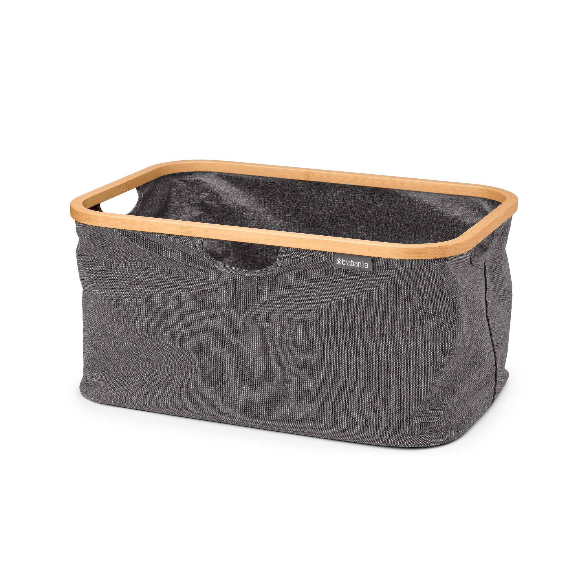 brabantia-w-schekorb-40l-faltbar-pepper-black-bambus-w-schesammler image 2