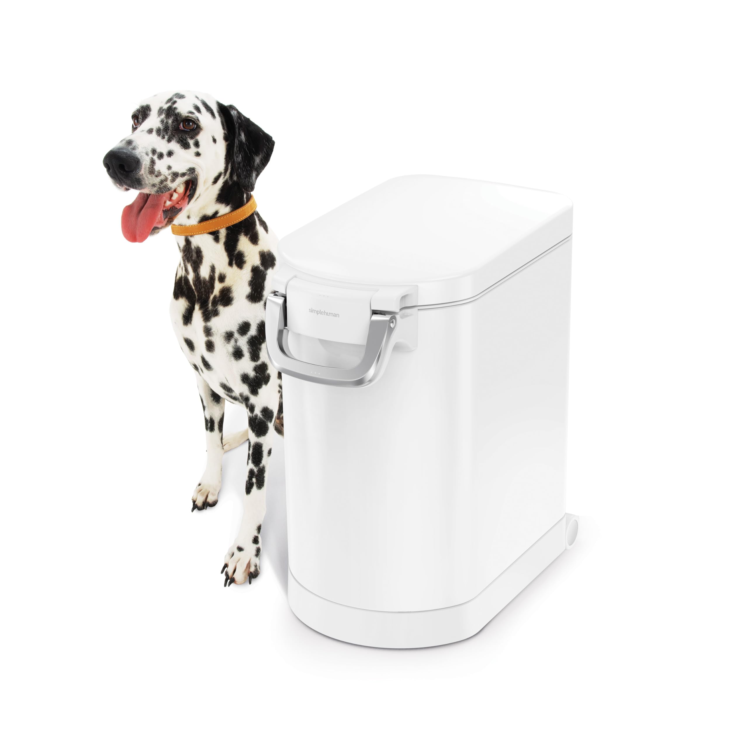 simplehuman-tierfutterbeh-lter-30l-wei-er-stahl-luftdicht-15kg image 2