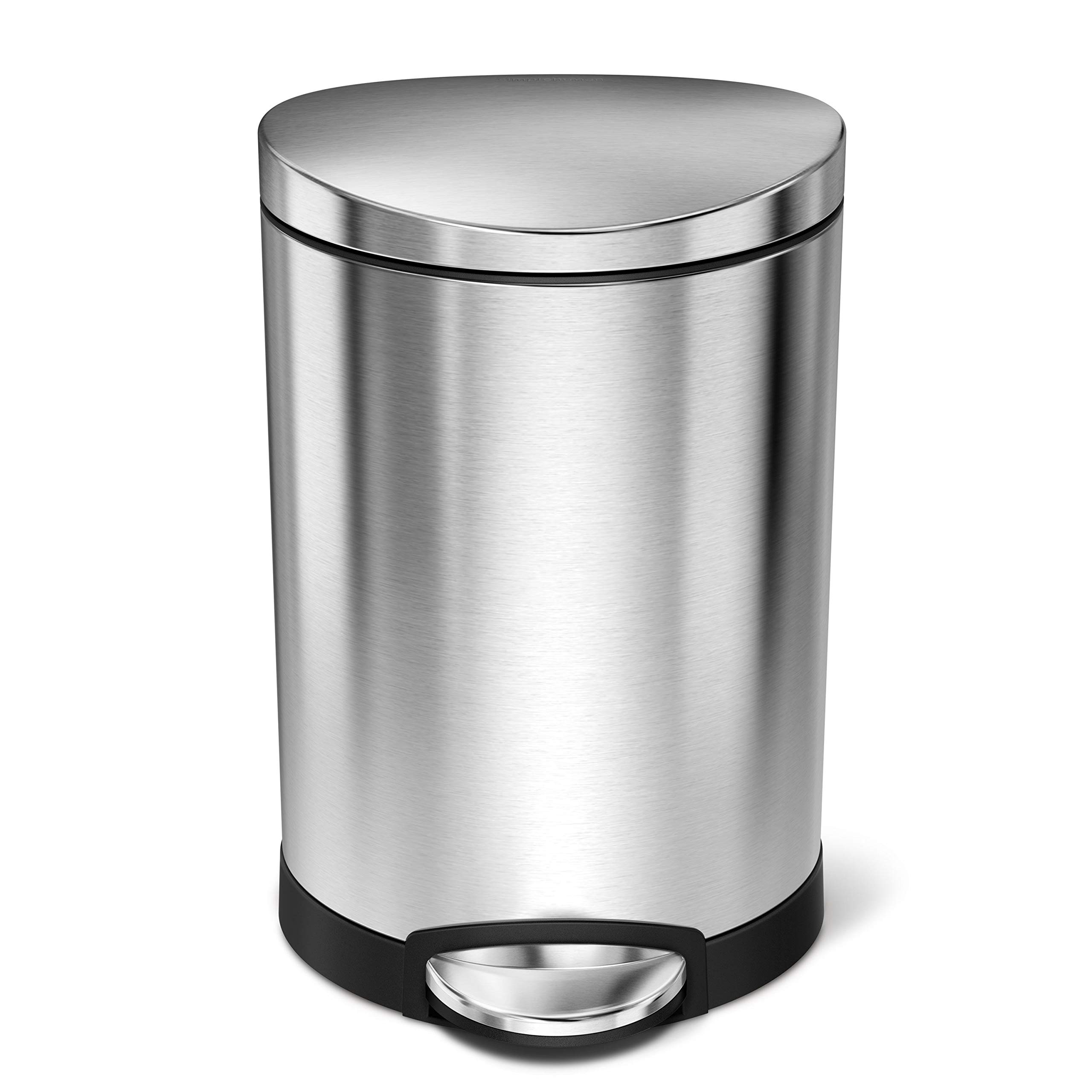 simplehuman-cw1834cb-treteimer-6-l-halbrund-geb-rsteter-stahl image 2