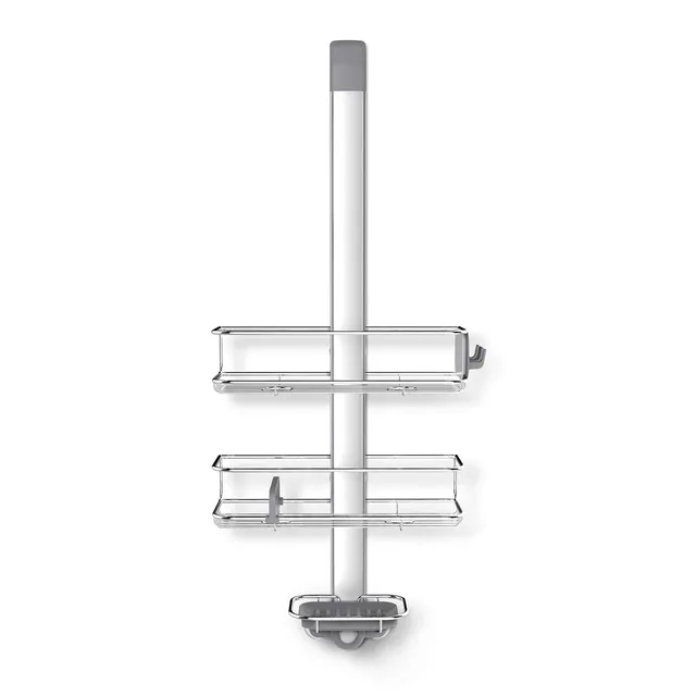 simplehuman-bt1101-duschcaddy-t-rhaken-edelstahl-silber image 1