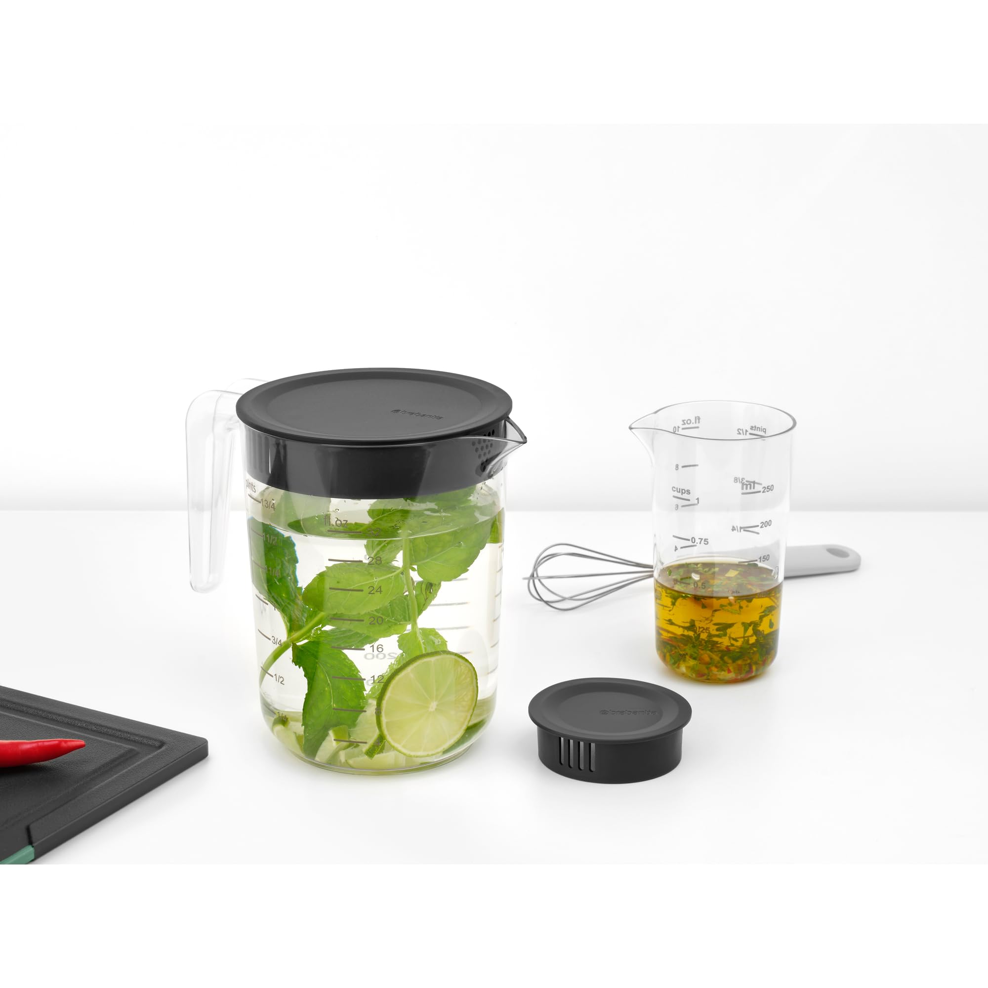 brabantia-tasty-messbecher-set-2tlg-dark-grey-250ml-1000ml image 6