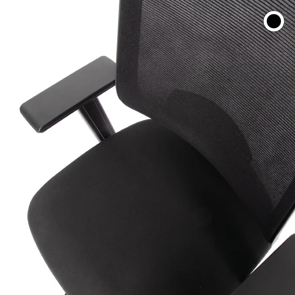 lento-laboro-einsteiger-b-rostuhl-mit-kopfst-tze-schwarz-netz image 2
