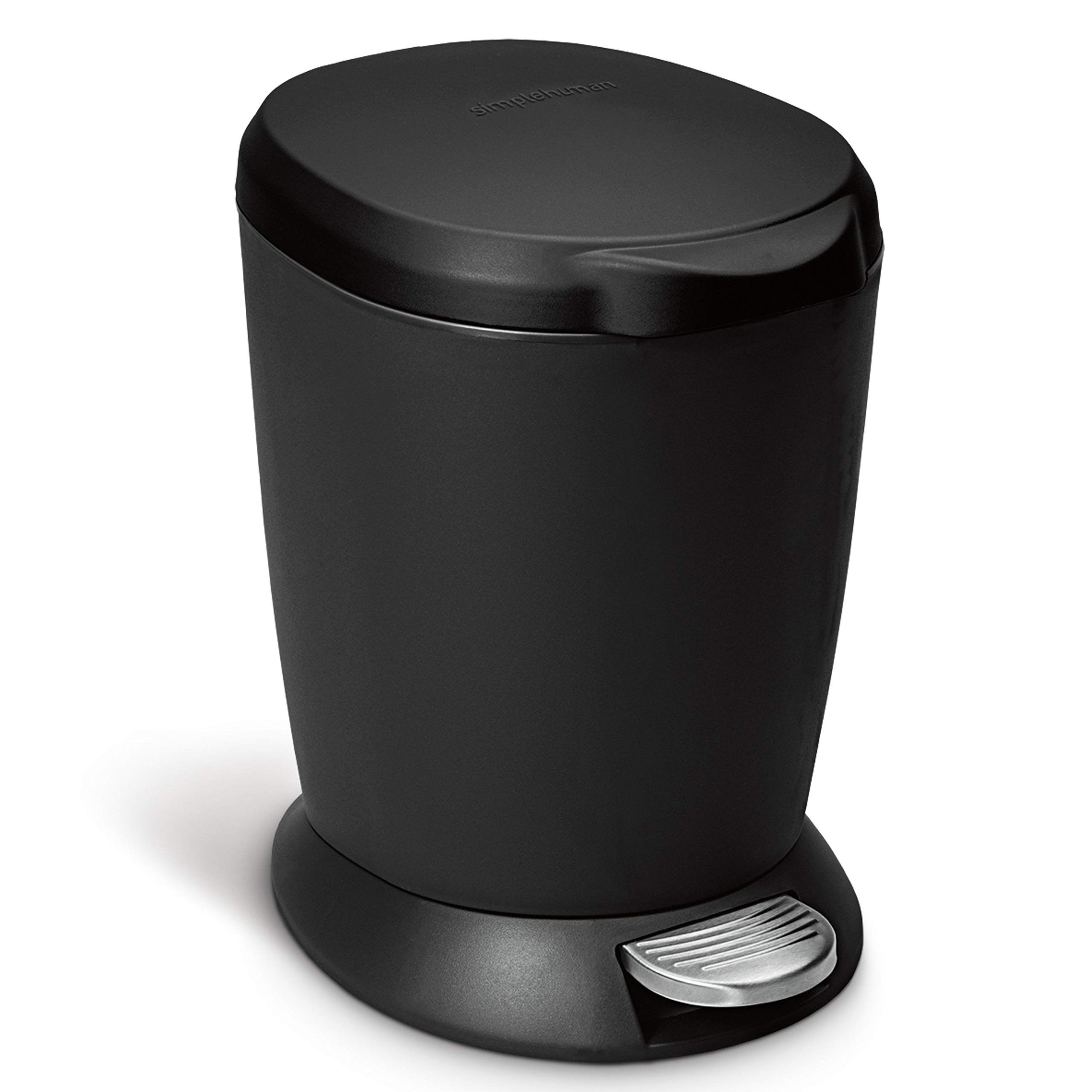 simplehuman-cw1319-treteimer-6-l-schwarz-kunststoff image 1