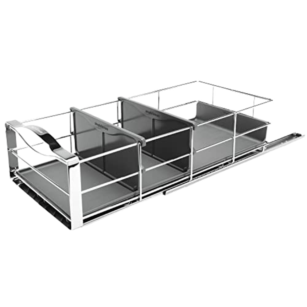 simplehuman-schrankorganisator-22-8cm-ausziehbar-grau image 1