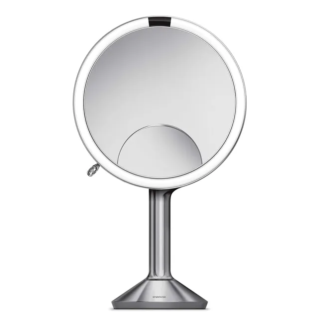 simplehuman-sensorspiegel-trio-20-cm-edelstahl-1x-5x-10x image 1