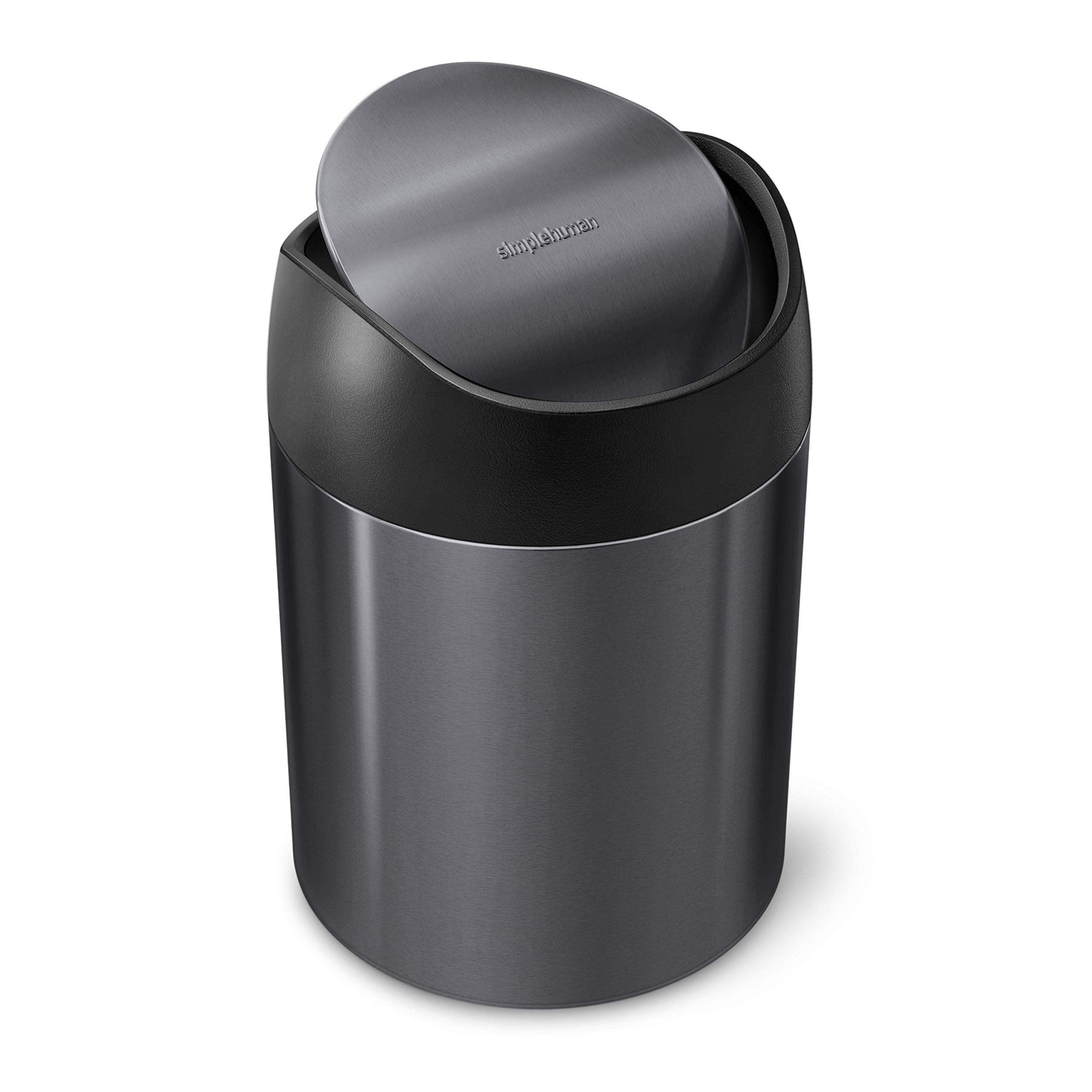 simplehuman-mini-abfalleimer-1-5l-wei-schwingdeckel image 6