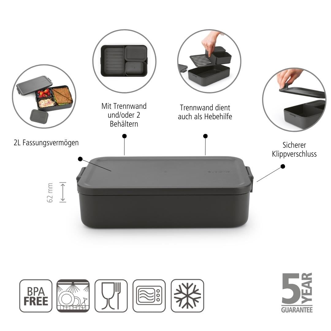 brabantia-make-take-bento-brotdose-gro-dunkelgrau-2l image 2