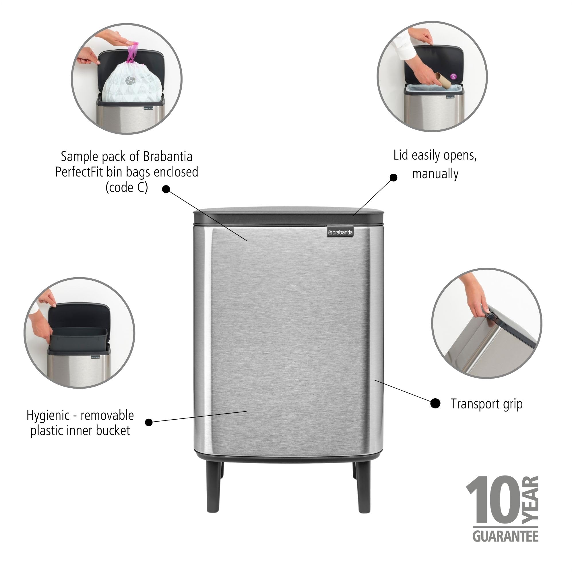 brabantia-bo-hi-12l-m-lleimer-mattschwarz-soft-close image 4