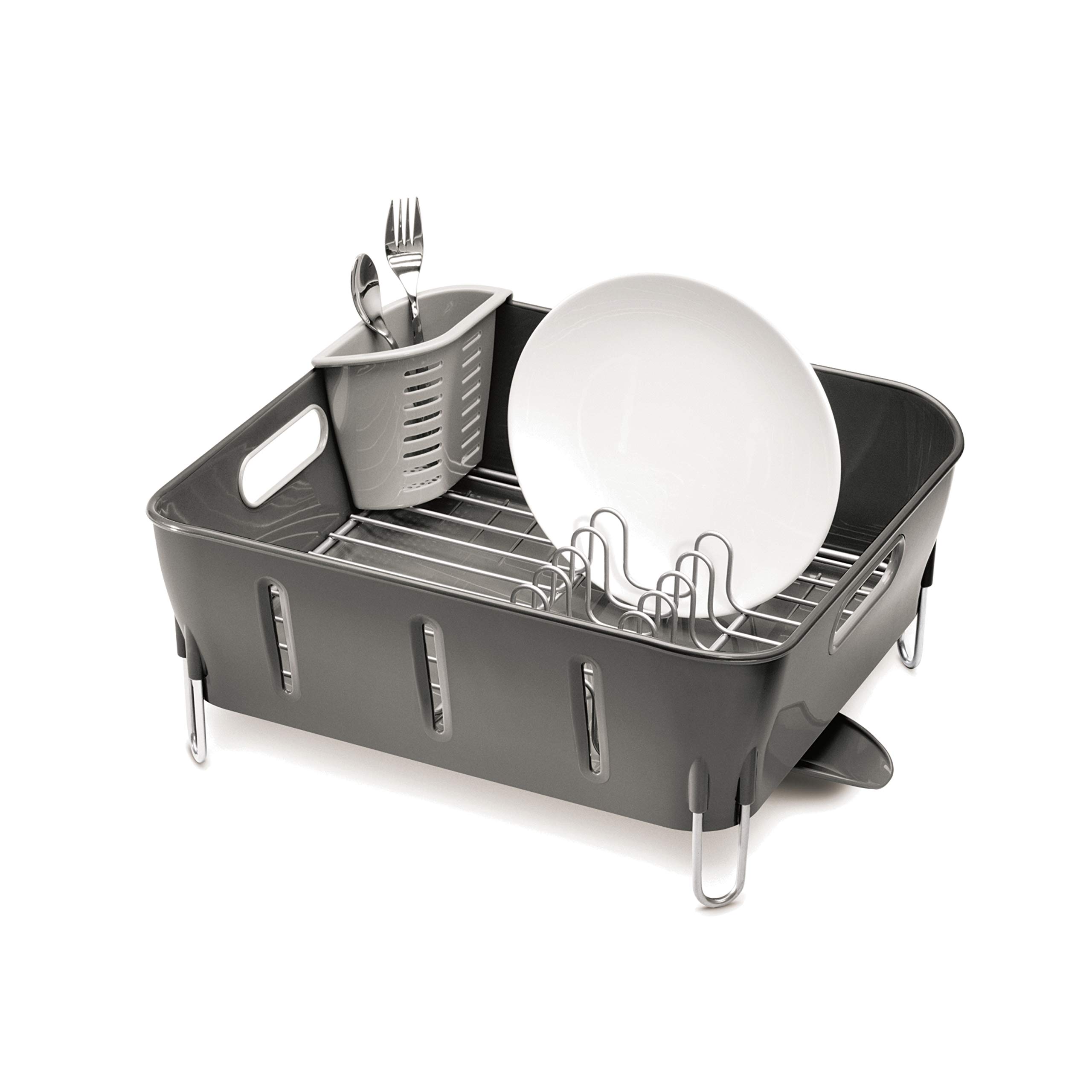 simplehuman-kt1104-abtropfgestell-kompakt-wei-mit-ausguss image 7