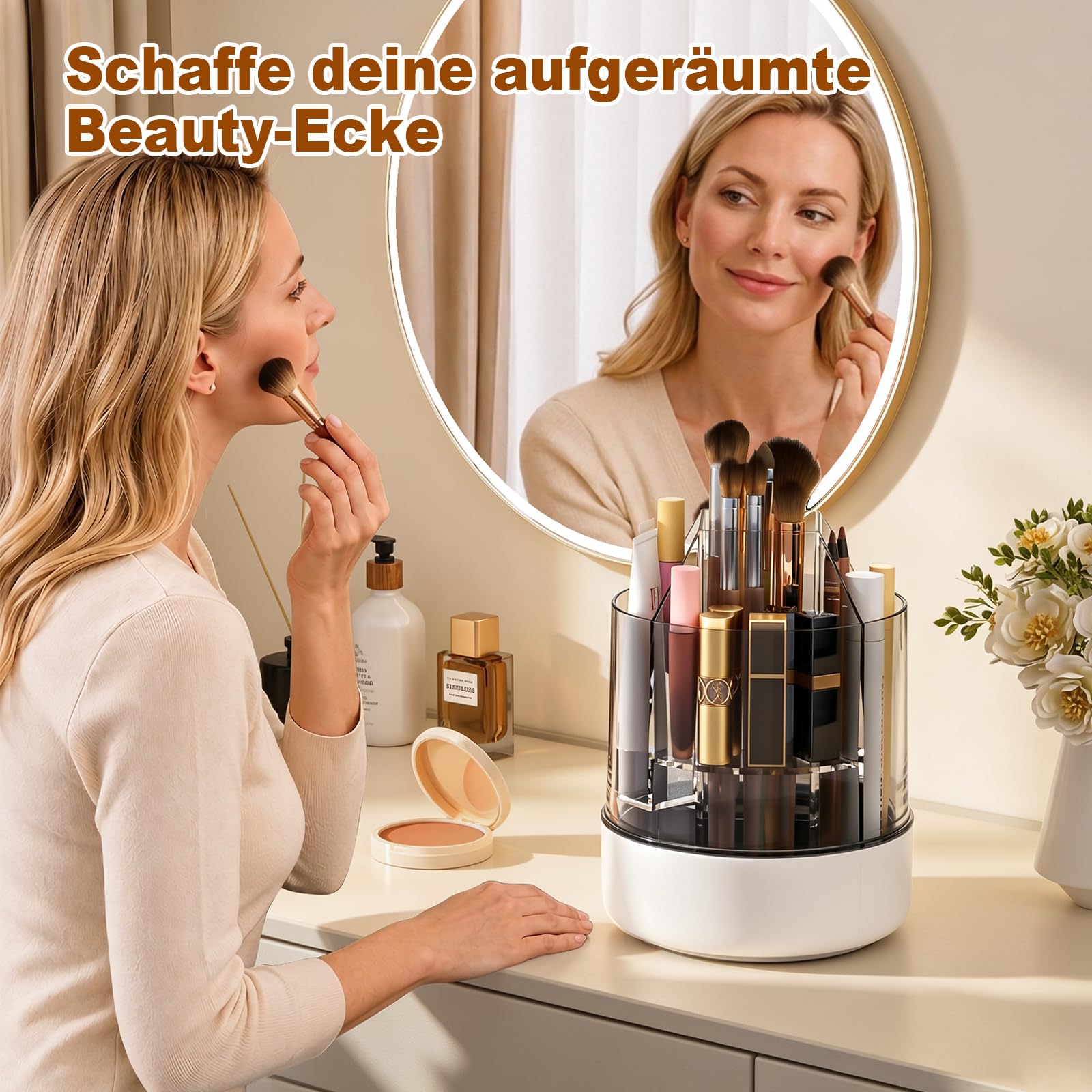 mopup-cosmetic-organiser-pinselhalter-transparent-wei-360-drehbar image 7