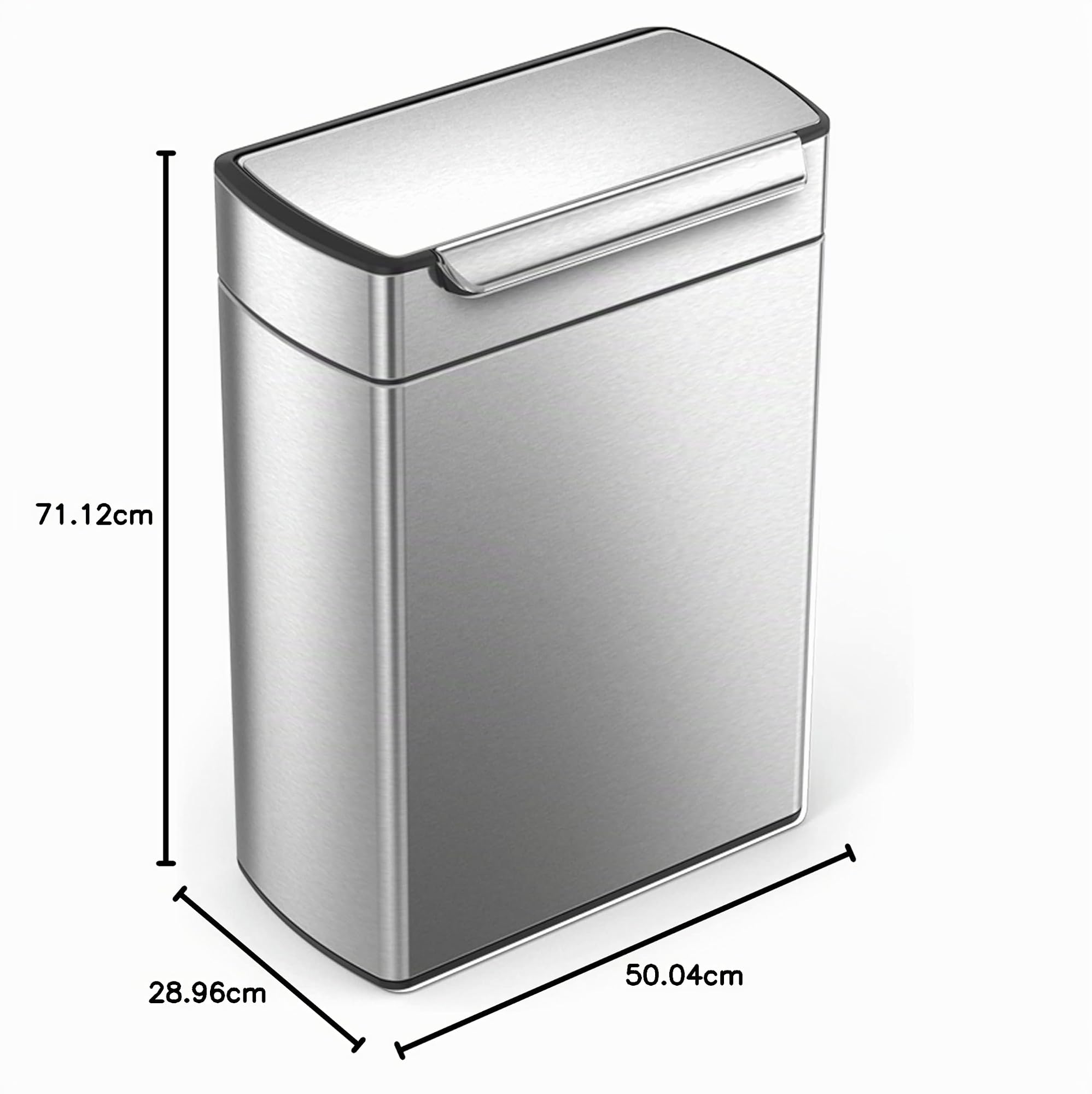 simplehuman-cw2018-recycler-48l-edelstahl-touch-bar image 6