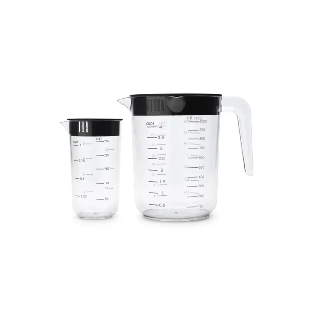 brabantia-tasty-messbecher-set-2tlg-dark-grey-250ml-1000ml image 1