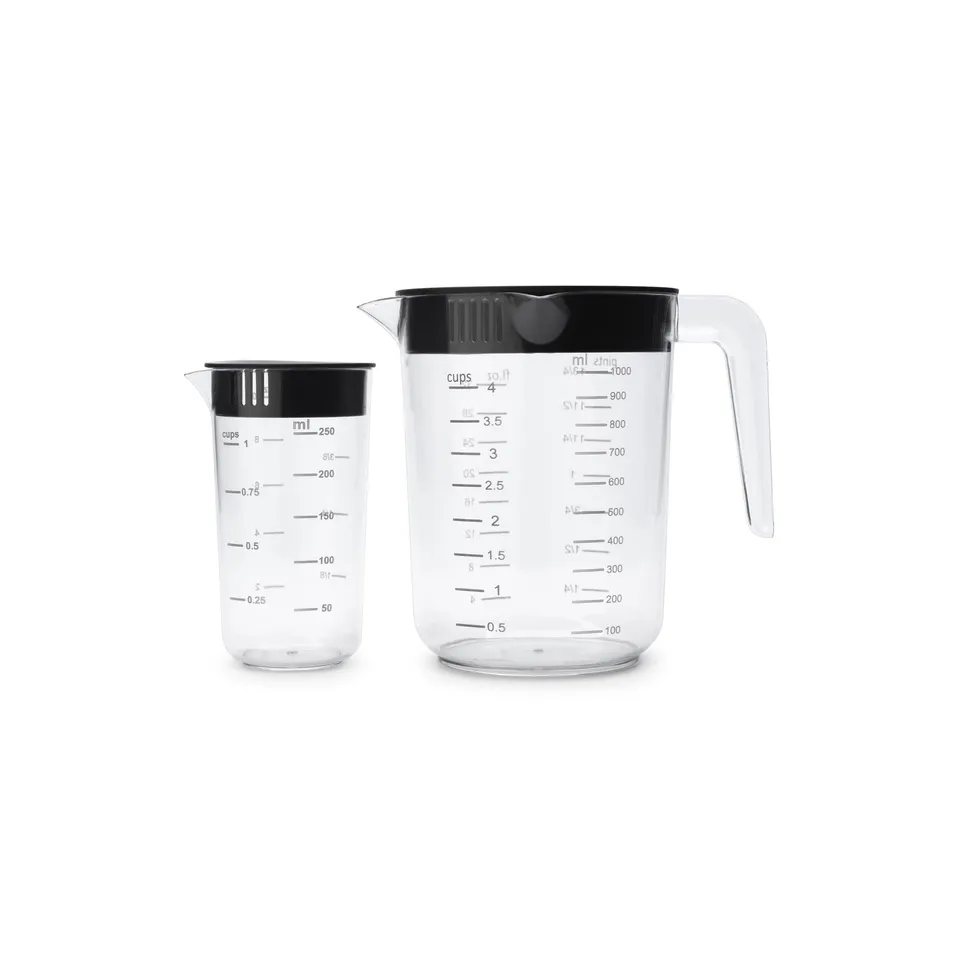 brabantia-tasty-messbecher-set-2tlg-dark-grey-250ml-1000ml image 1