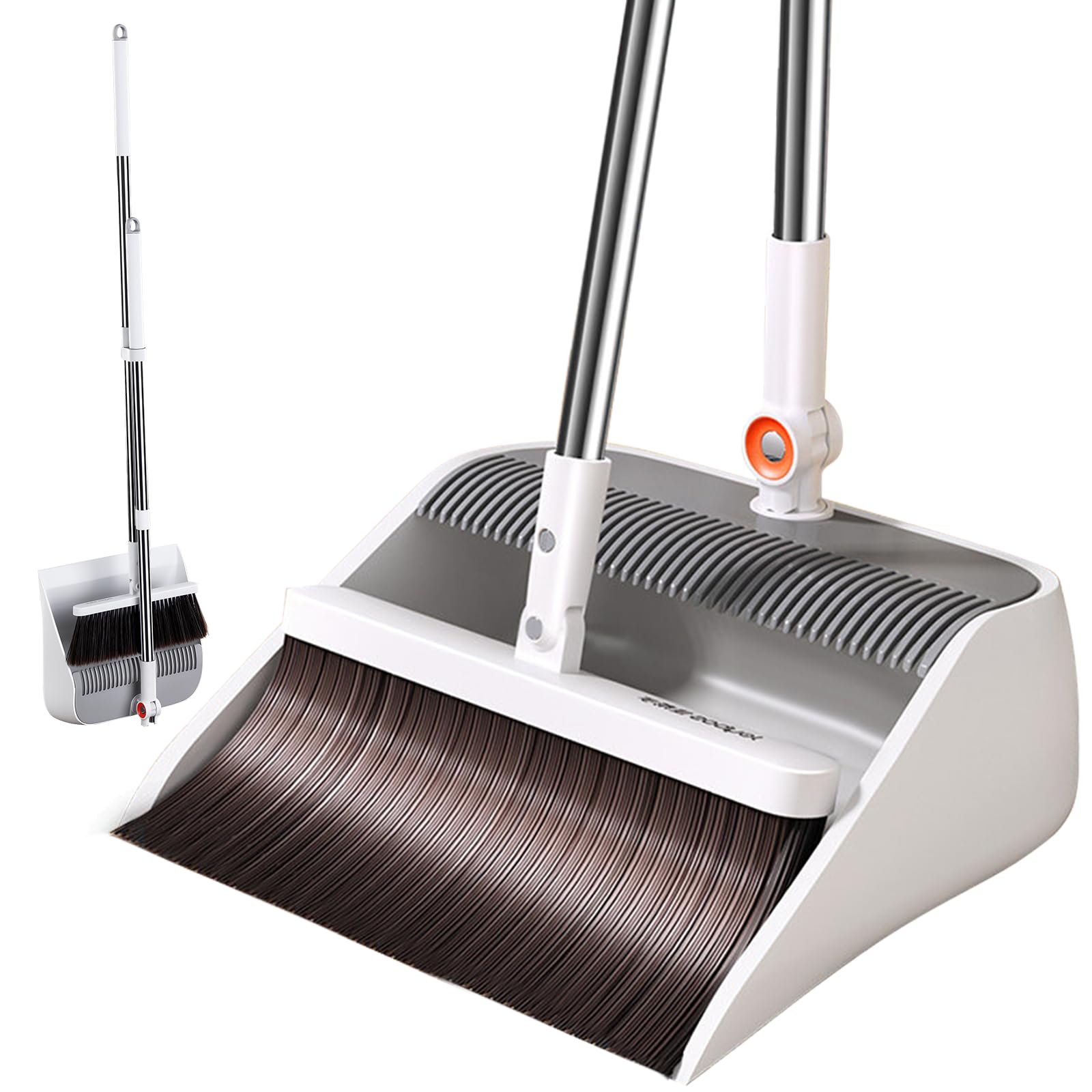 mopup-besen-mit-kehrschaufel-set-wei-99-cm-lang image 1