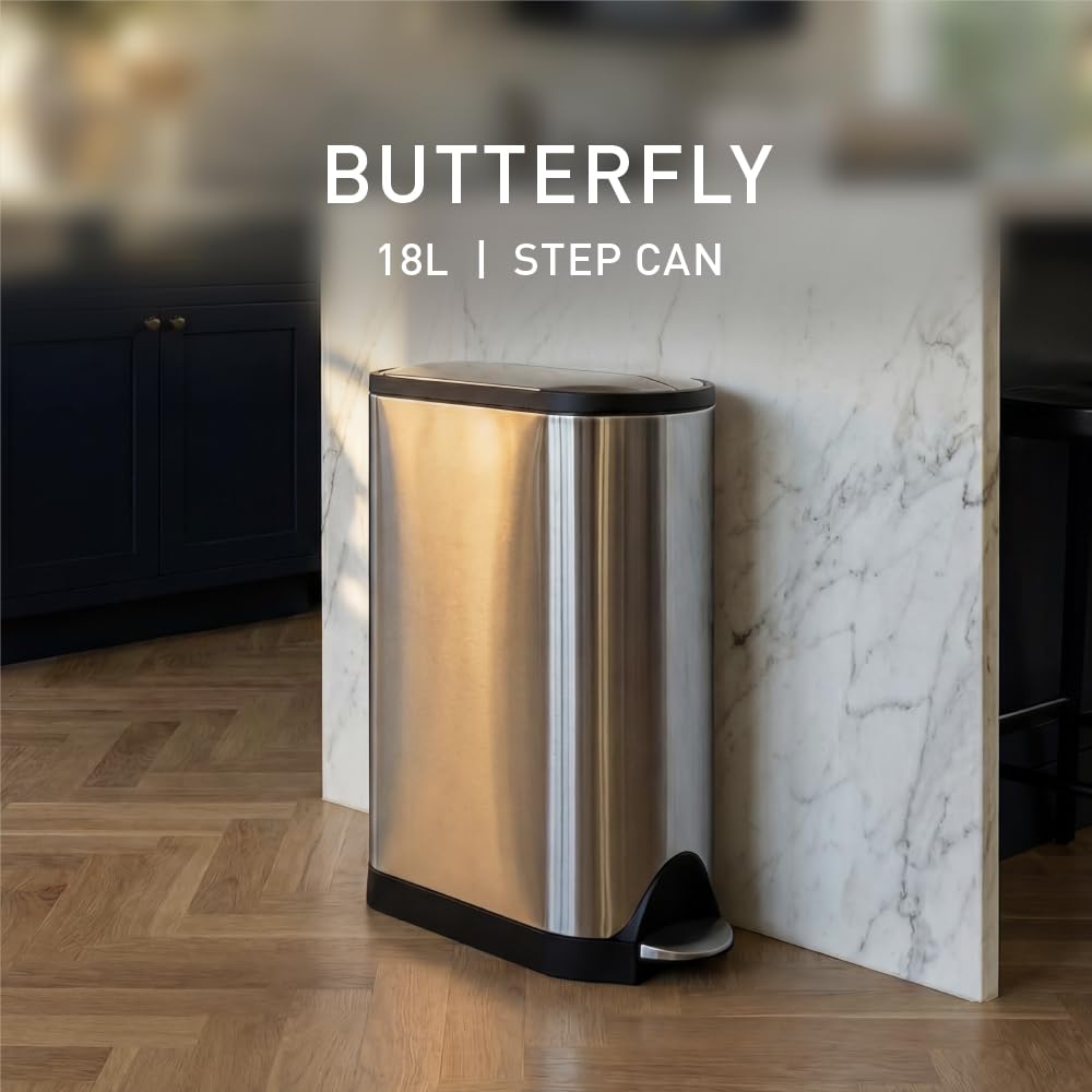 simplehuman-cw2058-m-lltrennung-18-l-edelstahl-schmetterling image 2
