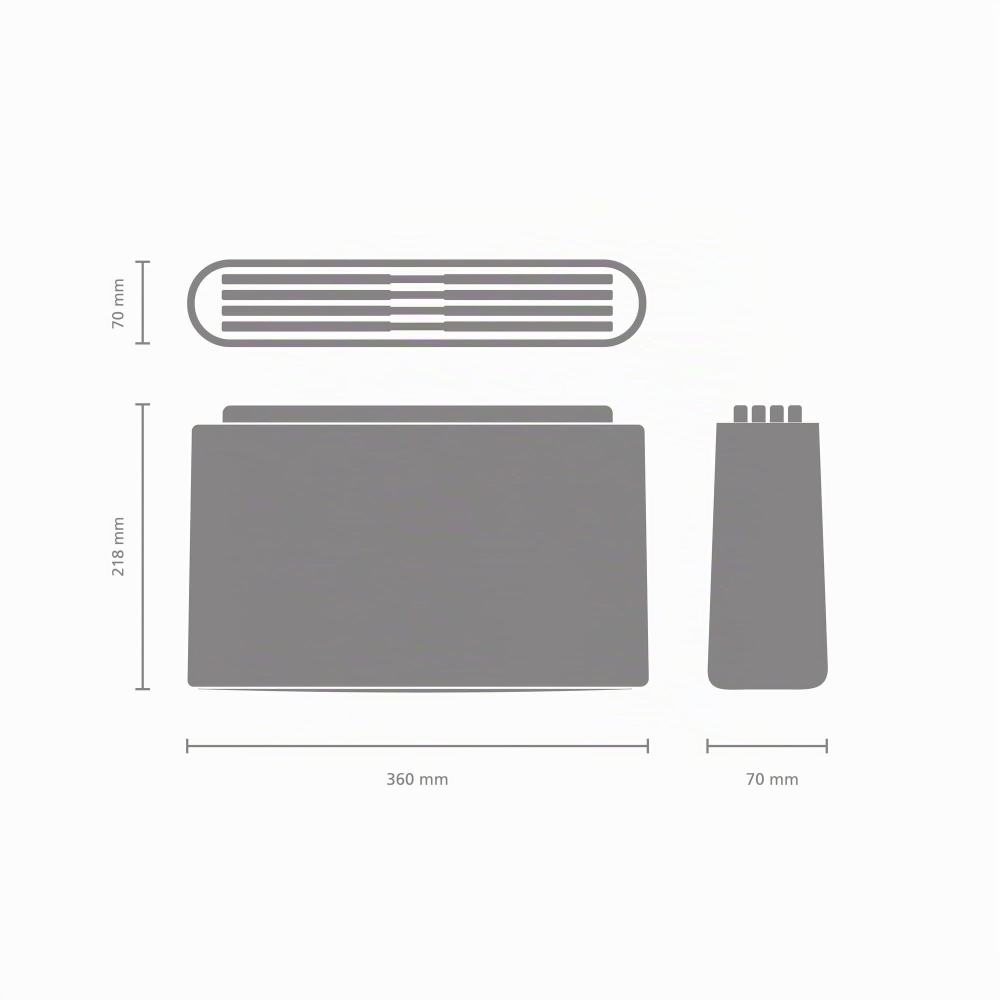 brabantia-tasty-schneidebrett-4er-set-dunkelgrau-kunststoff image 5