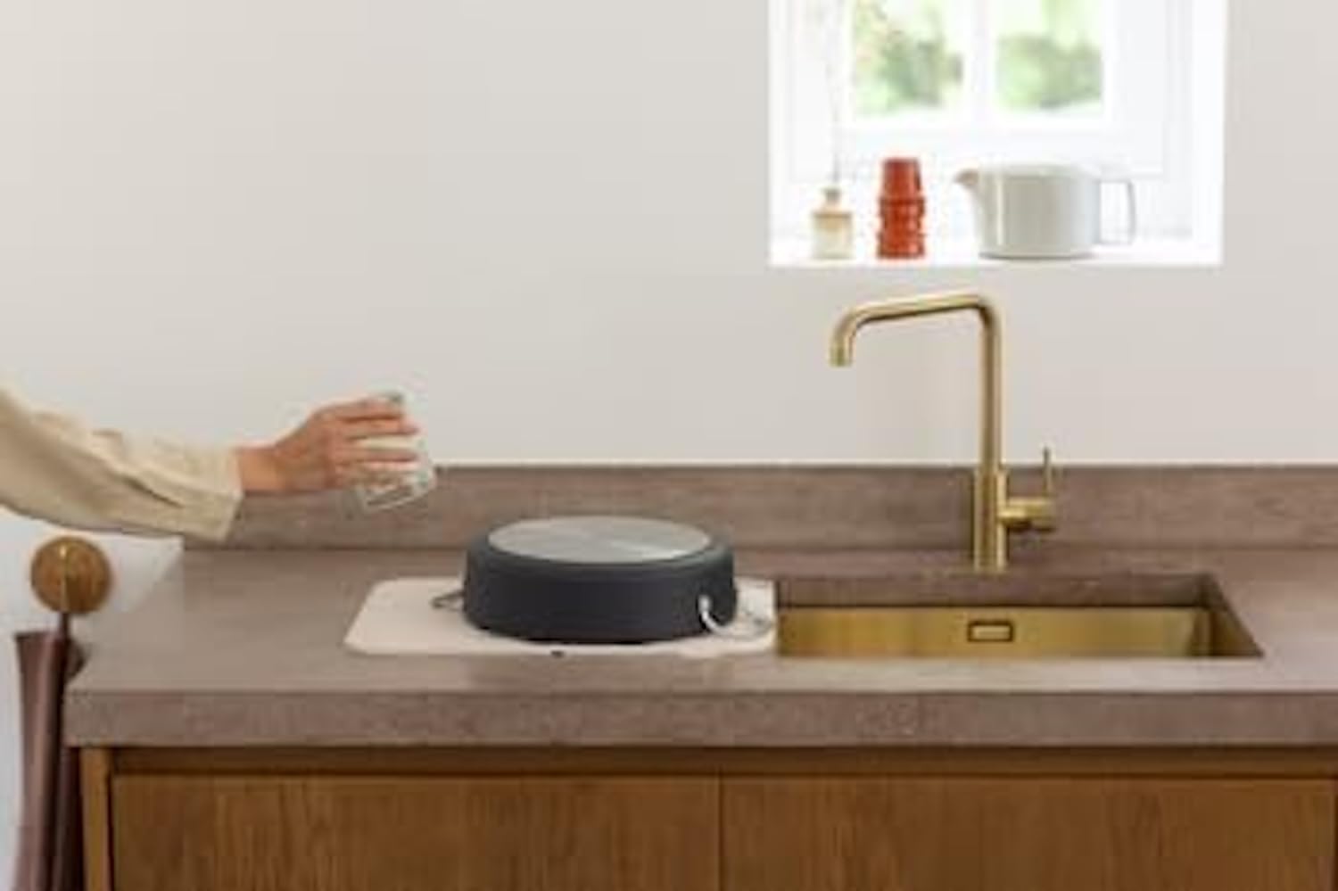 brabantia-sinkside-abtropfmatte-silikon-soft-beige image 6