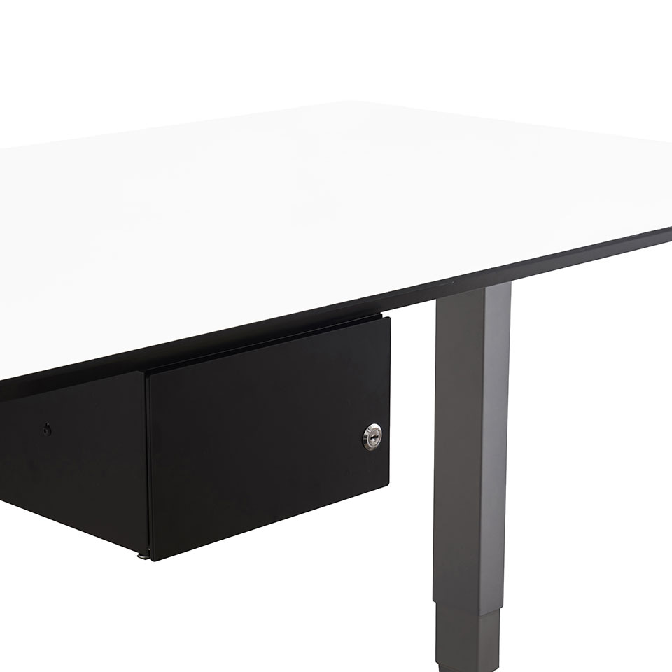 lento-duo2-schublade-abschlie-bar-schwarz-f-r-schreibtisch image 1