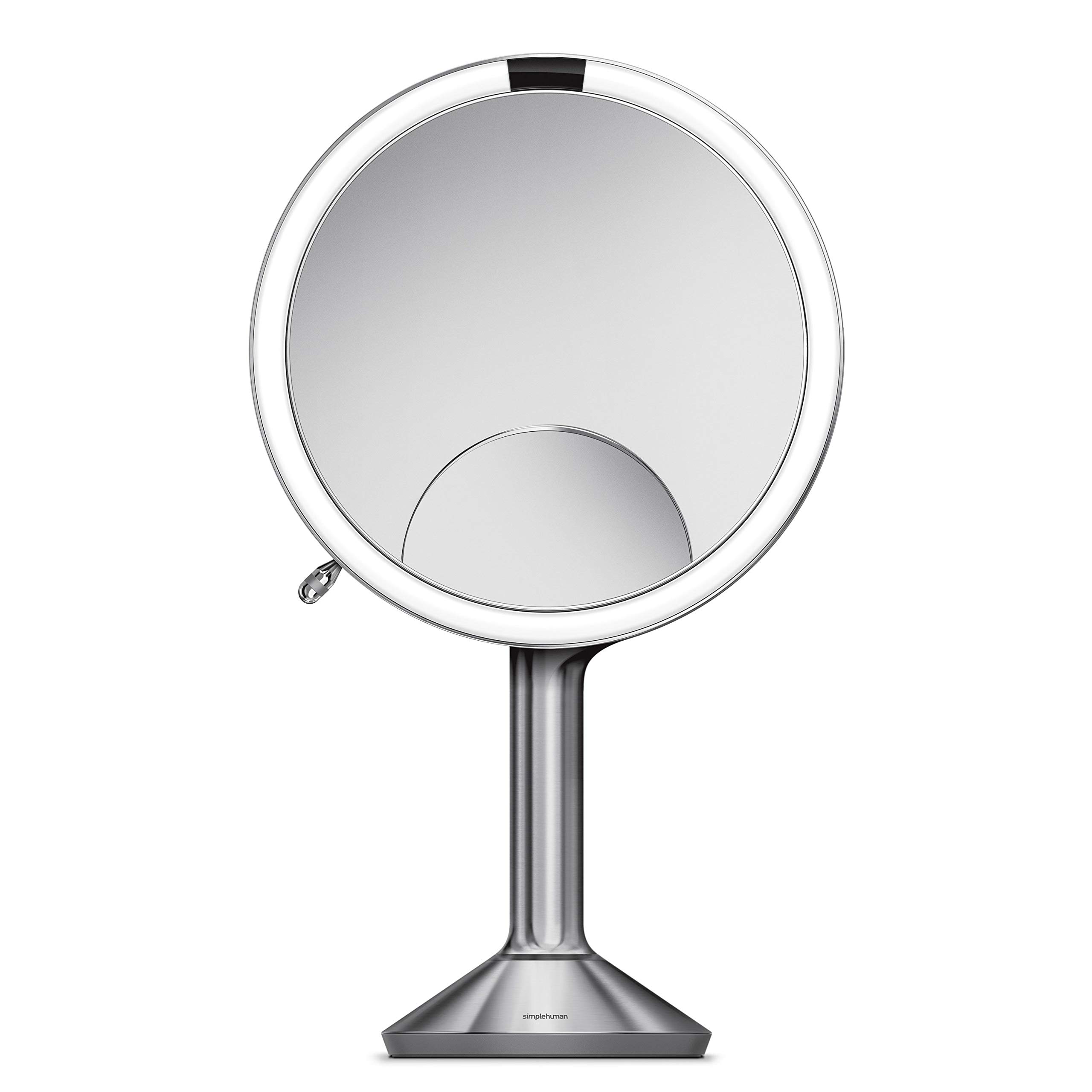 simplehuman-sensorspiegel-trio-20-cm-edelstahl-1x-5x-10x image 1