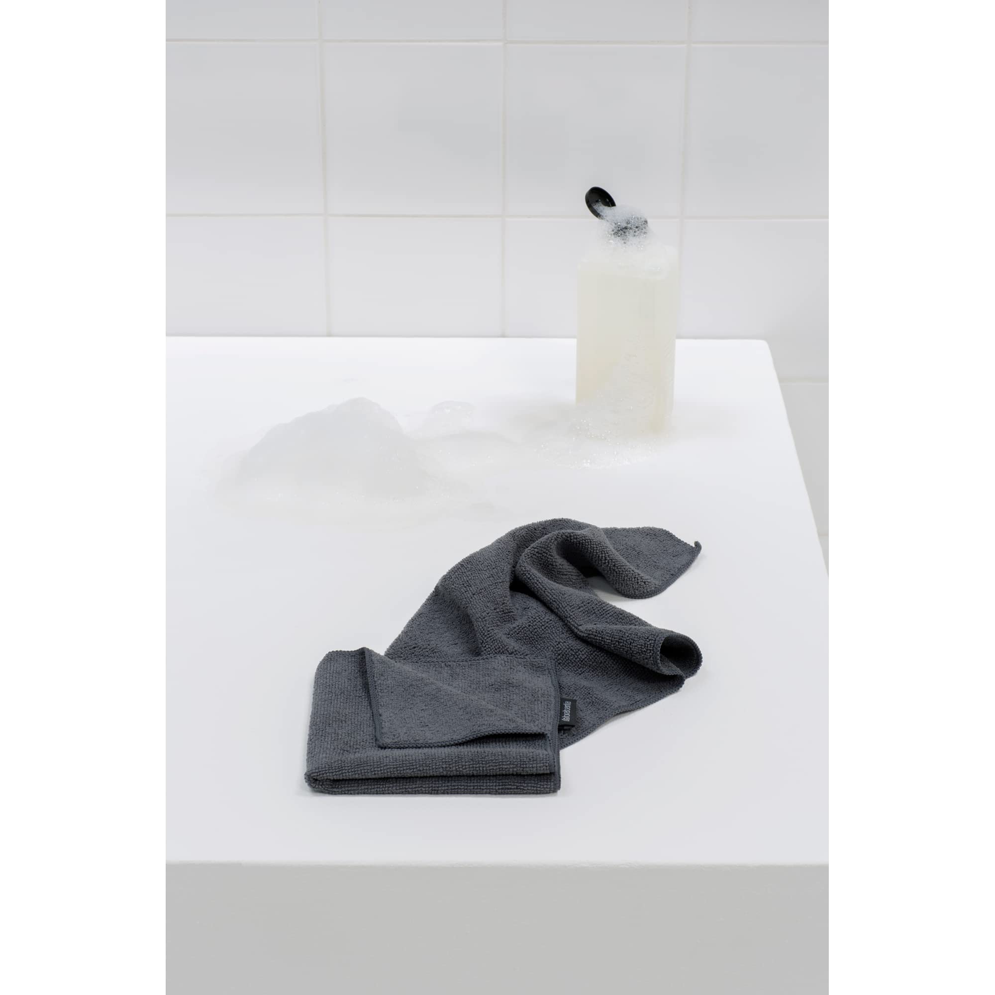 brabantia-mikrofaser-geschirrhandtuch-dunkelgrau-2er-set-30x30 image 3