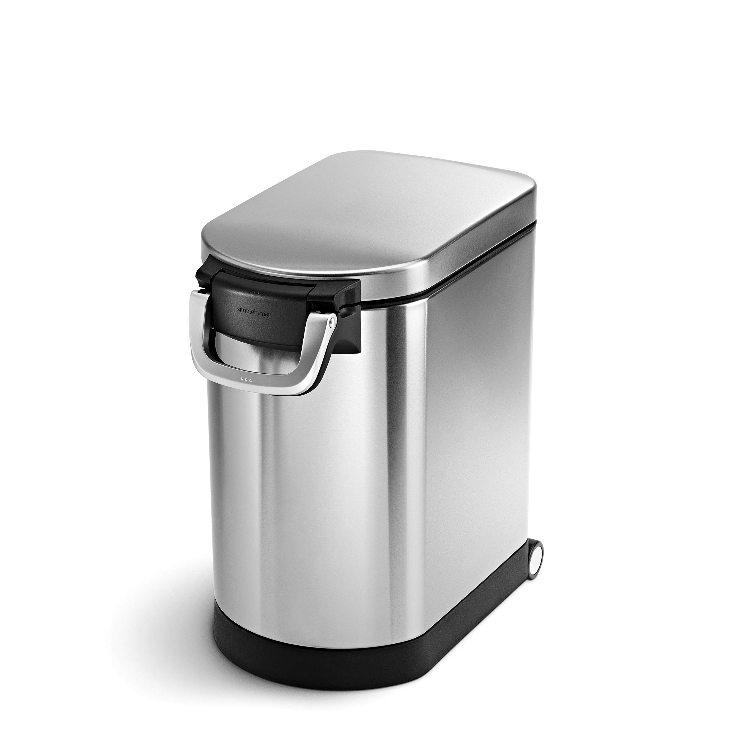 simplehuman-tierfutterbeh-lter-30l-wei-er-stahl-luftdicht-15kg image 8