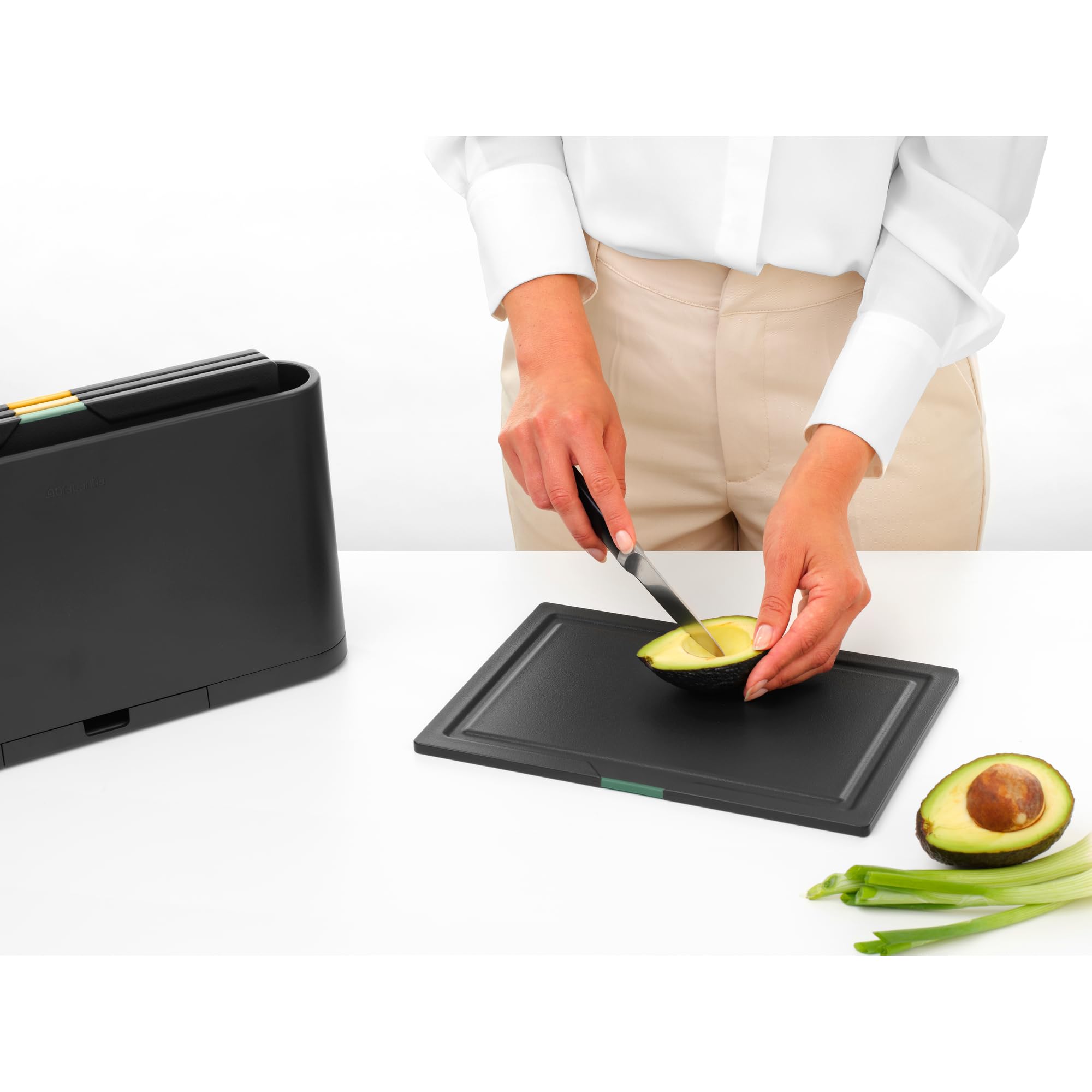 brabantia-tasty-schneidebrett-4er-set-dunkelgrau-kunststoff image 6