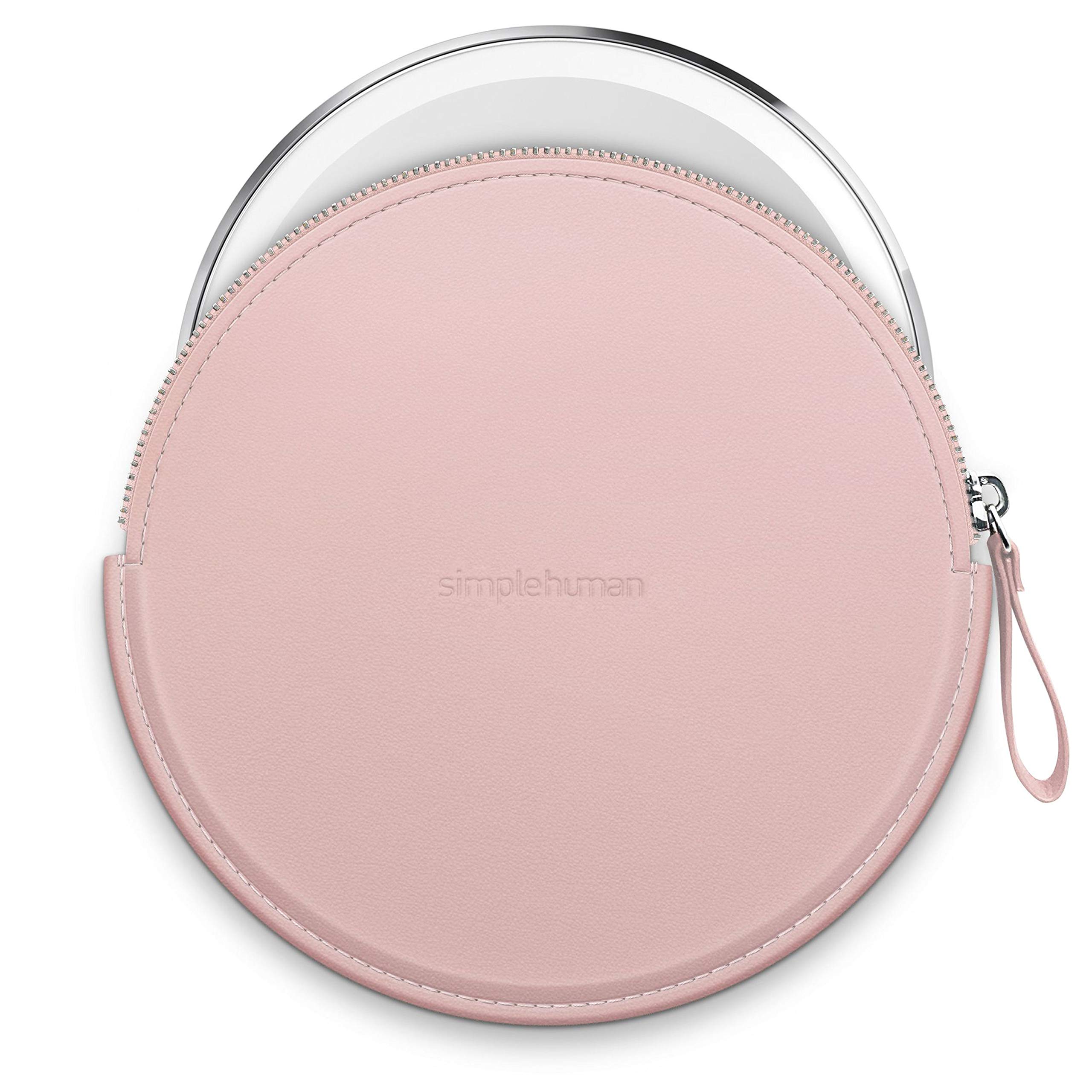 simplehuman-sensorspiegel-etui-rosa-vegan-leder-11-cm image 2
