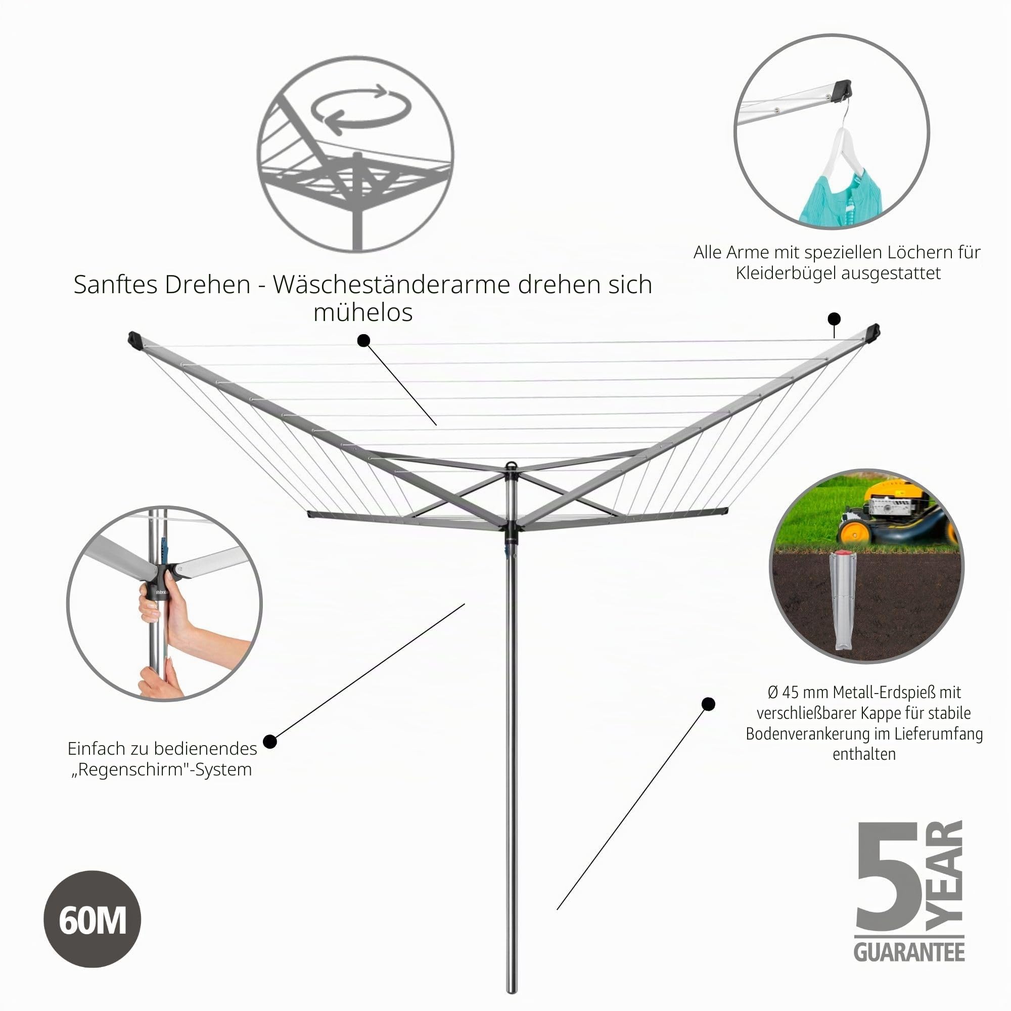 brabantia-topspinner-w-schespinne-60m-metallic-grey image 2