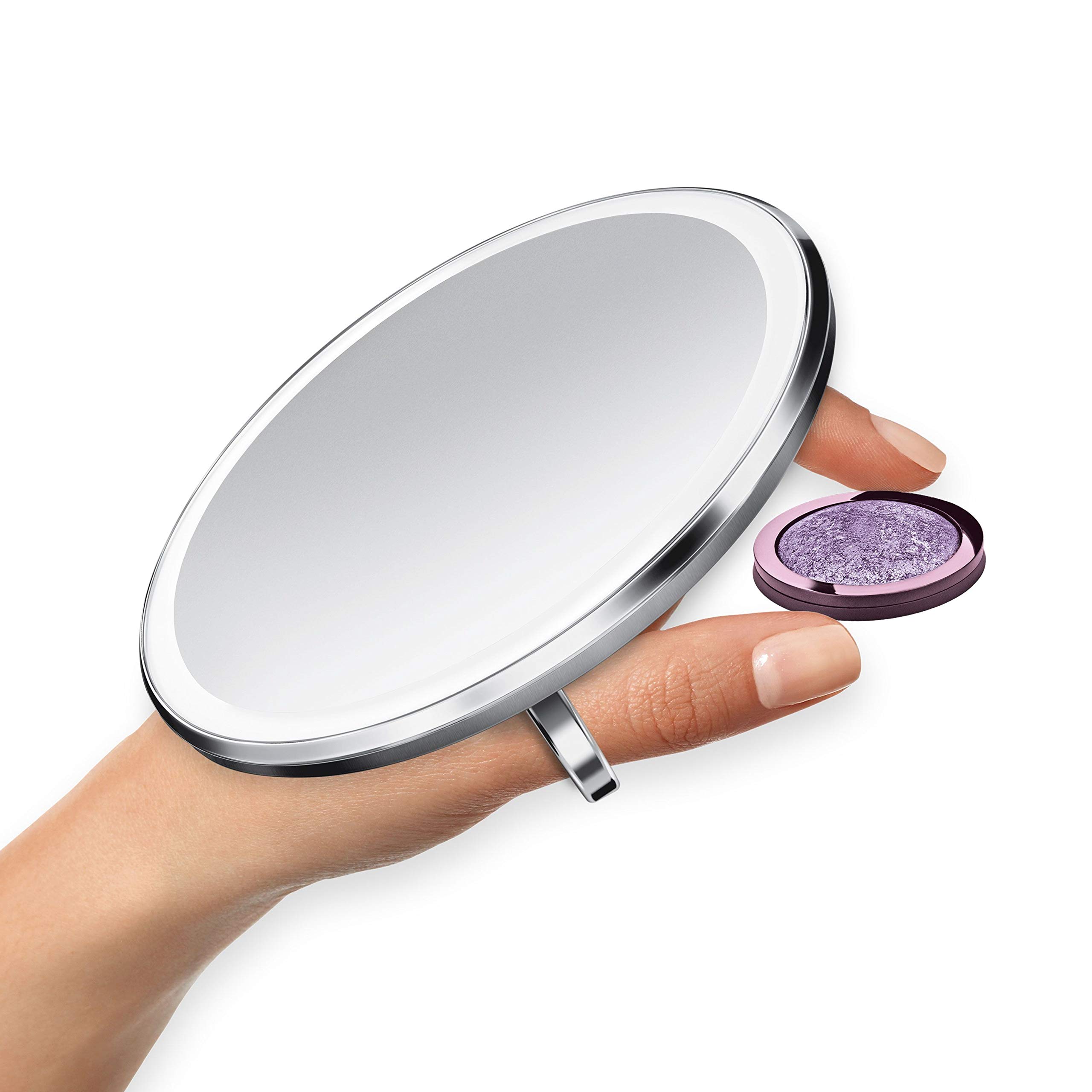 simplehuman-st3039-sensorspiegel-10cm-3x-edelstahl-mit-licht image 4