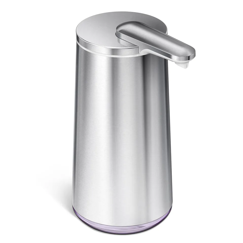 simplehuman-sensorspender-st1062-schaumseifenspender-edelstahl-silber-295ml image 1